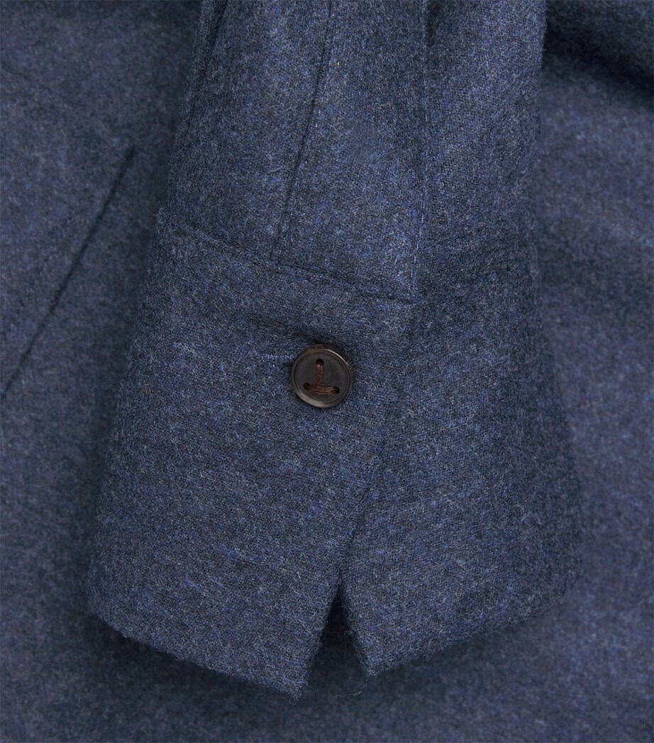 Lafayette 148 Womens Wool-Cashmere Pullover Shirt Admr Blu Mln Image 5