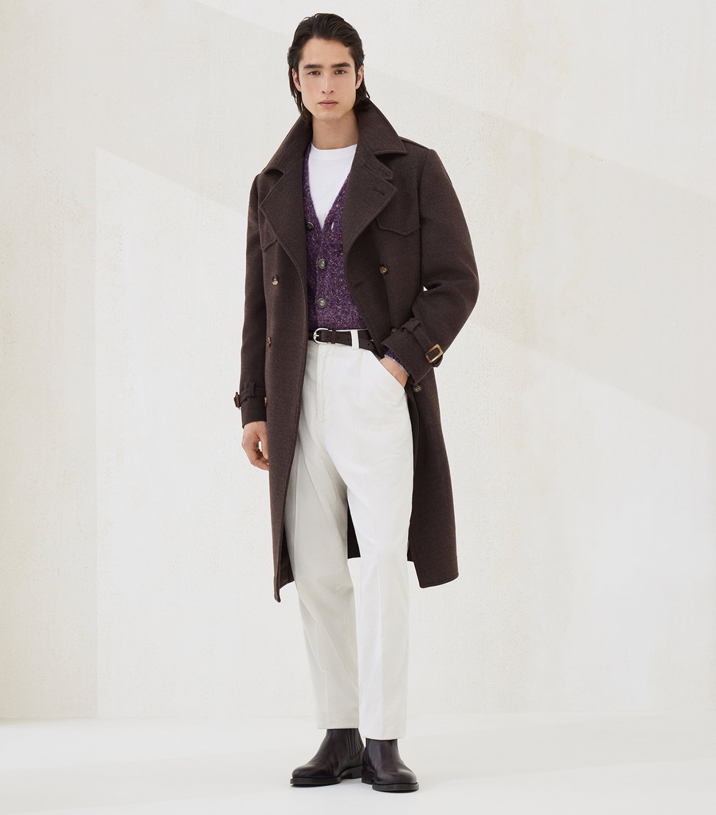 Cotton Corduroy Leisure Fit Trousers C6007 Image 4