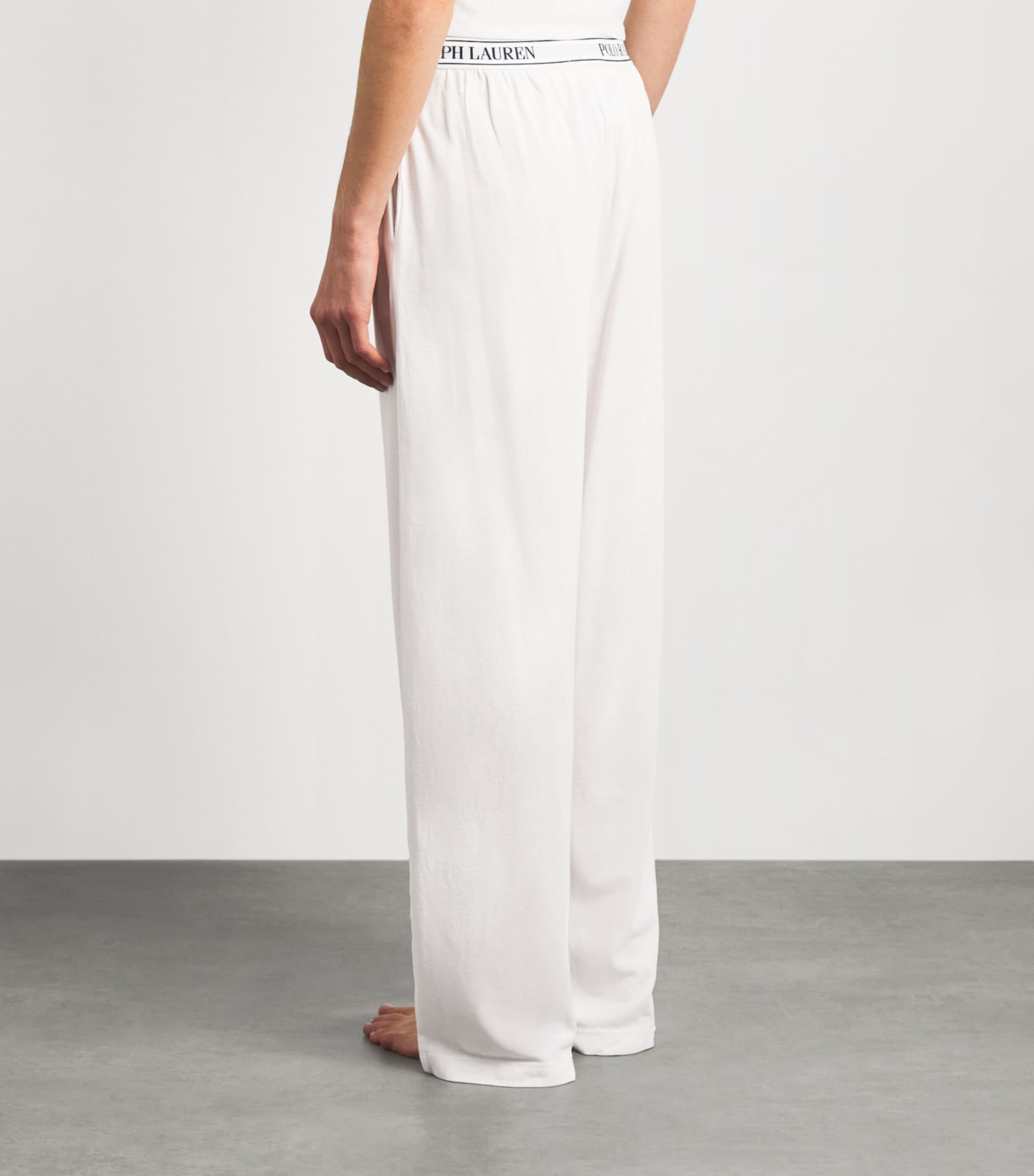 Polo Ralph Lauren Womens Pyjama Bottoms White Cloud Image 5