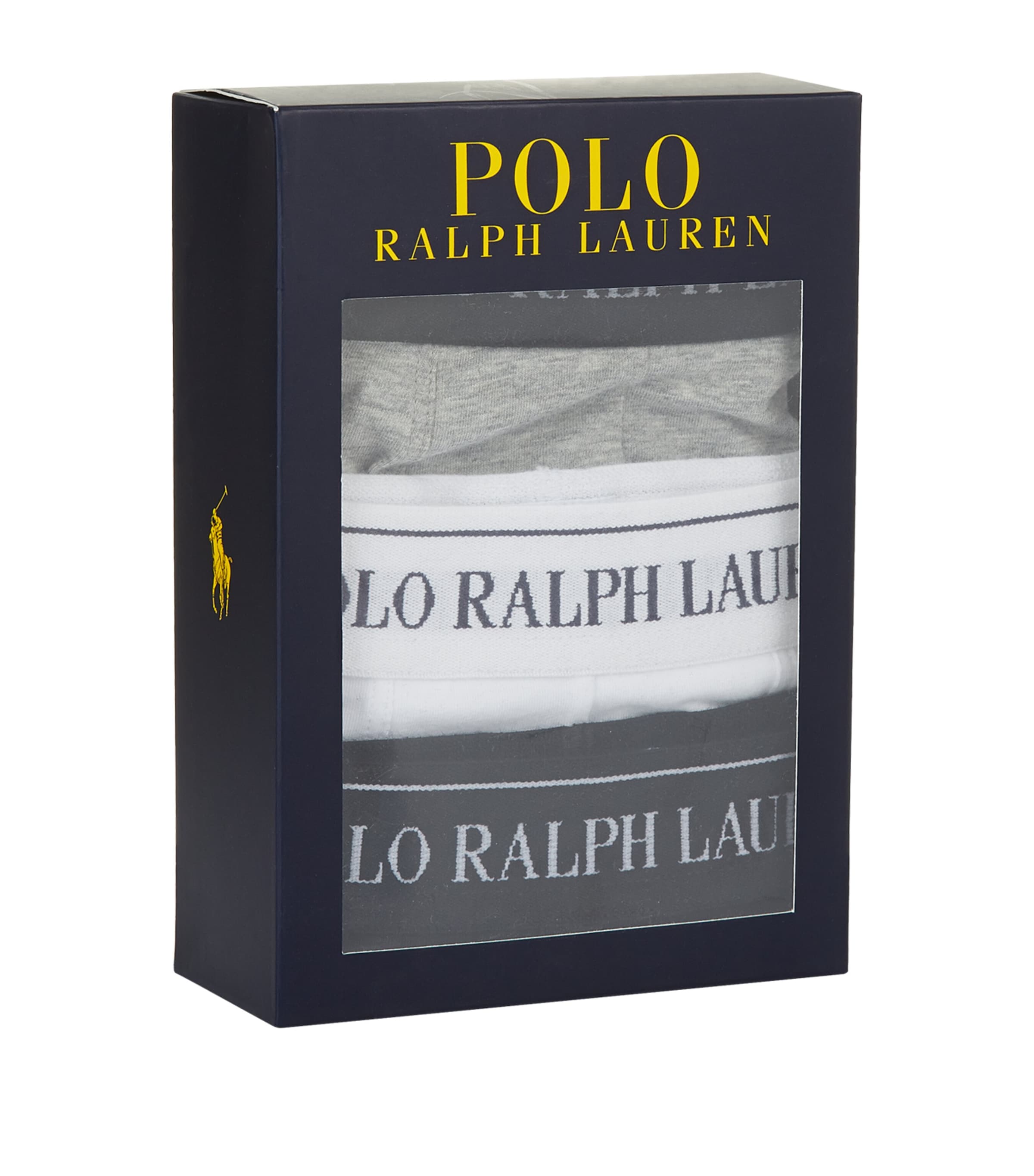 Polo Ralph Lauren Mens Classic Logo Trunks (3-Pack) White Image 2