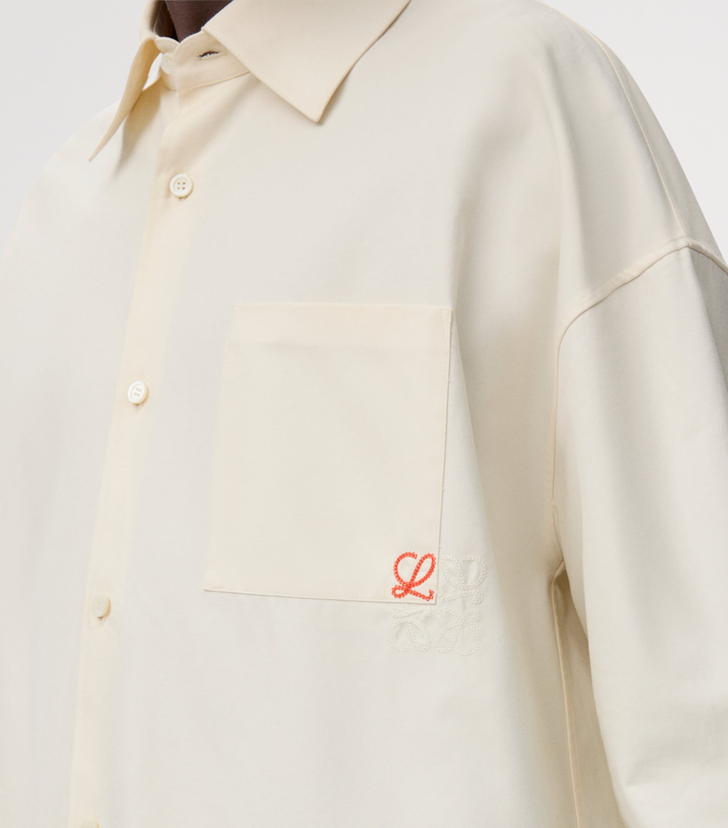 Cotton Twill Shirt ECRU Image 5