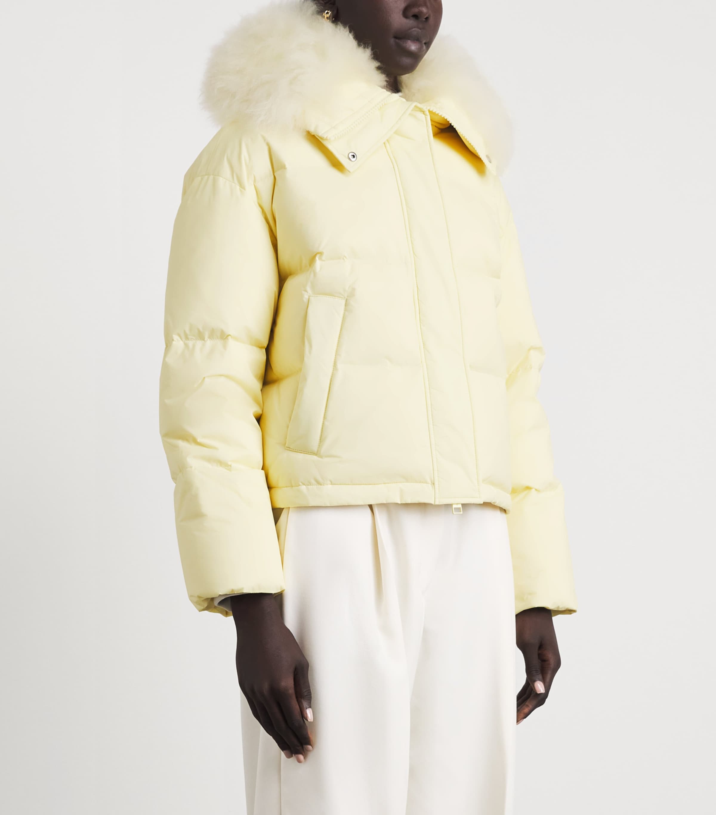 Yves Salomon Womens Down Technical Puffer Jacket Image 4