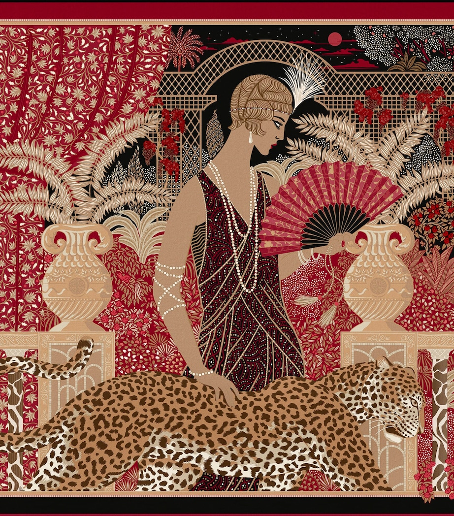 Cartier Silk Printed Scarf Red Image 1