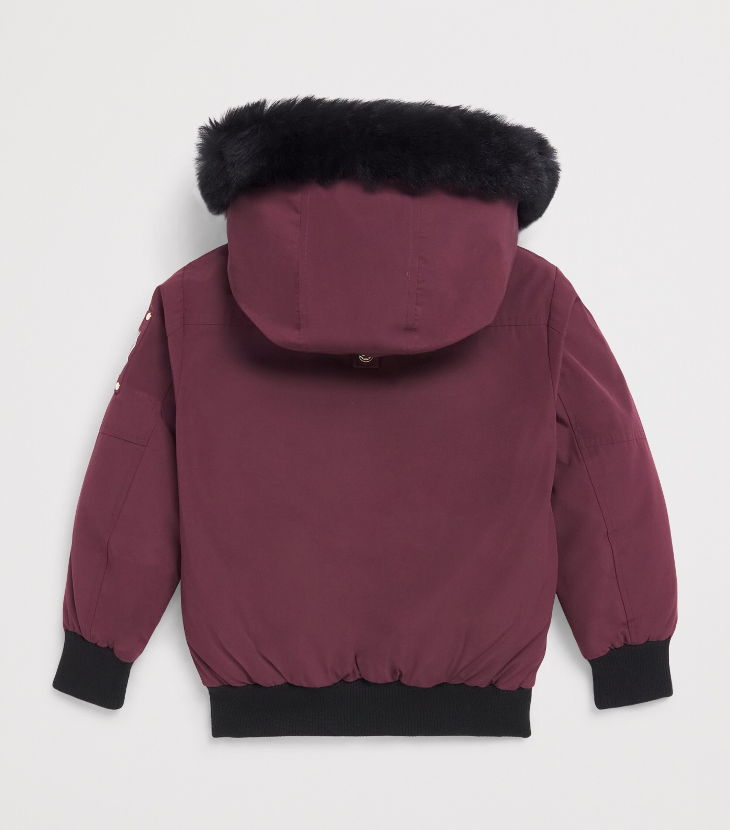 Water-Resistant Down Bomber Jacket (4-18 Years) 1535BEET W/BLACK SH Image 2