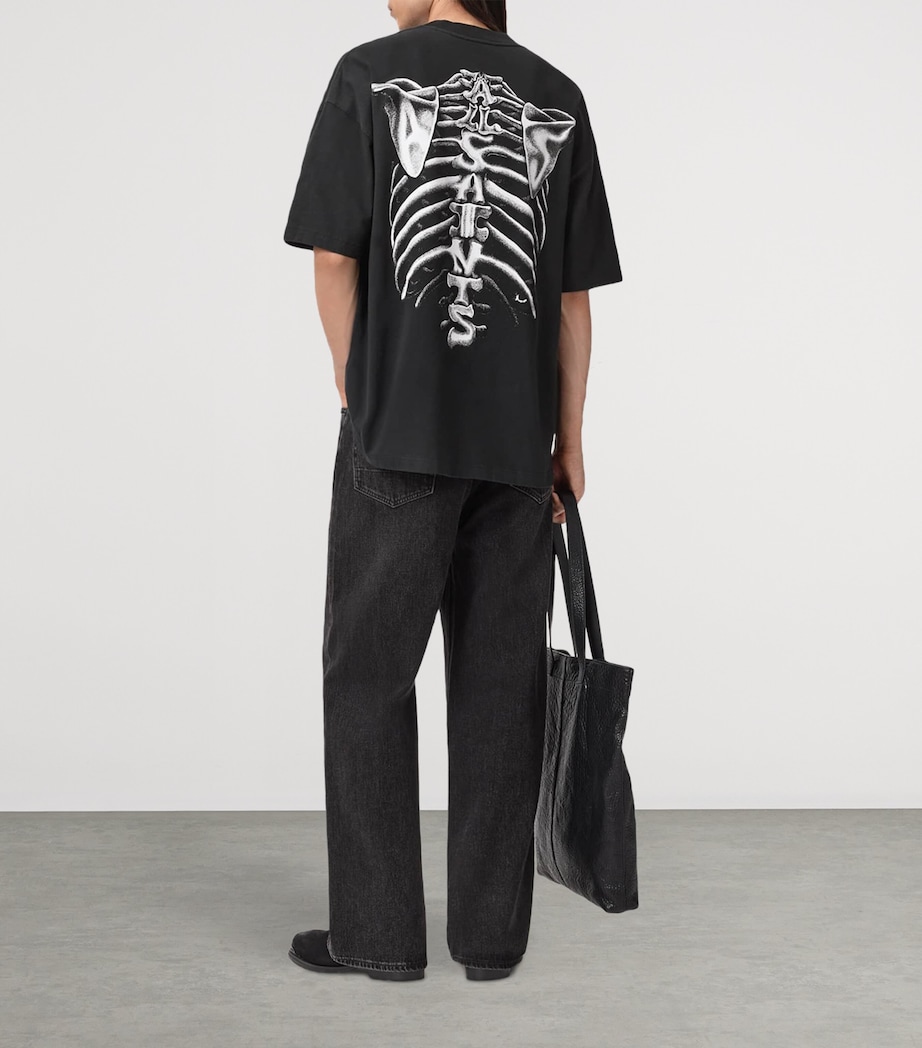 Oversized Organic Cotton Anatomica T-Shirt WASHED BLACK Image 7