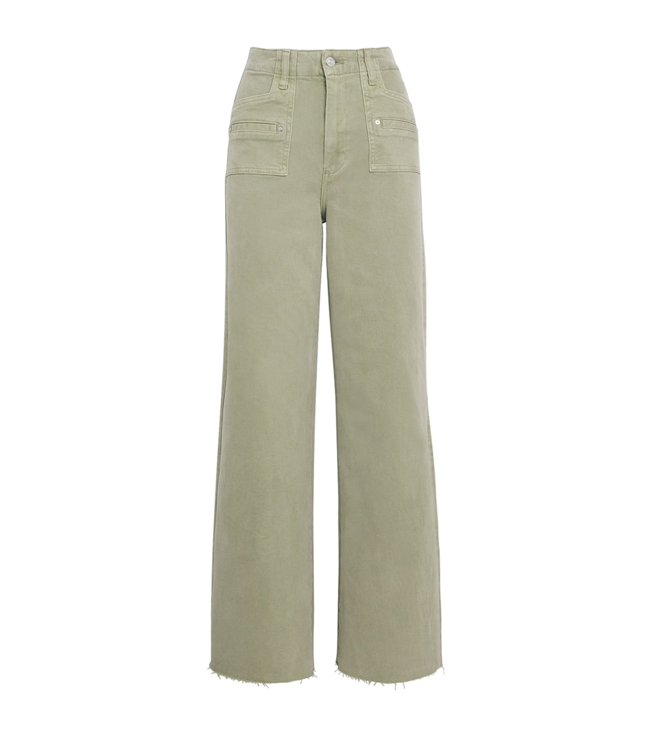 Anessa High-Rise Wide-Leg Jeans VINTAGE OAK MOSS Image 1