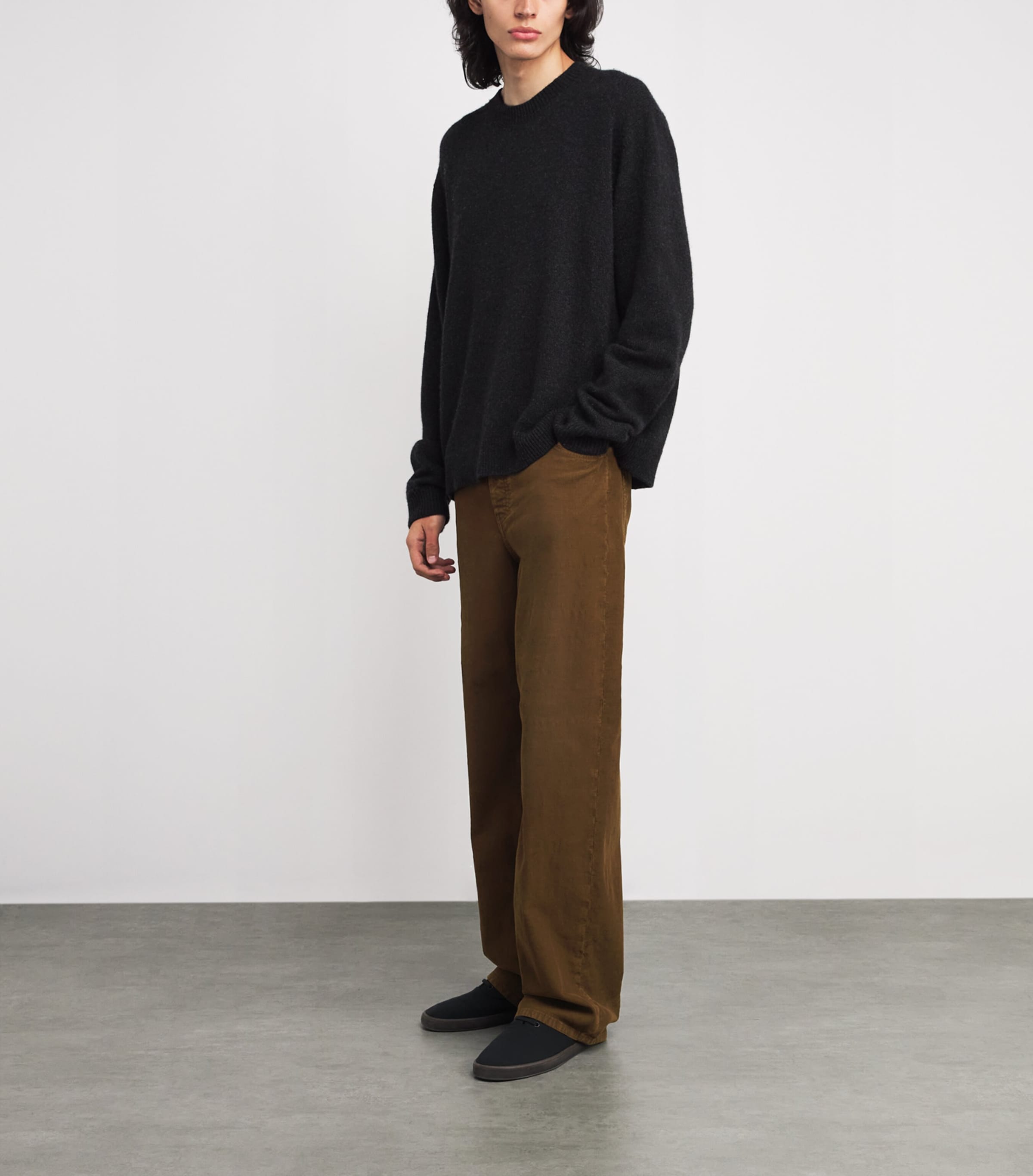 The Row Mens Siouxie Corduroy Trousers Cinnamon Image 2