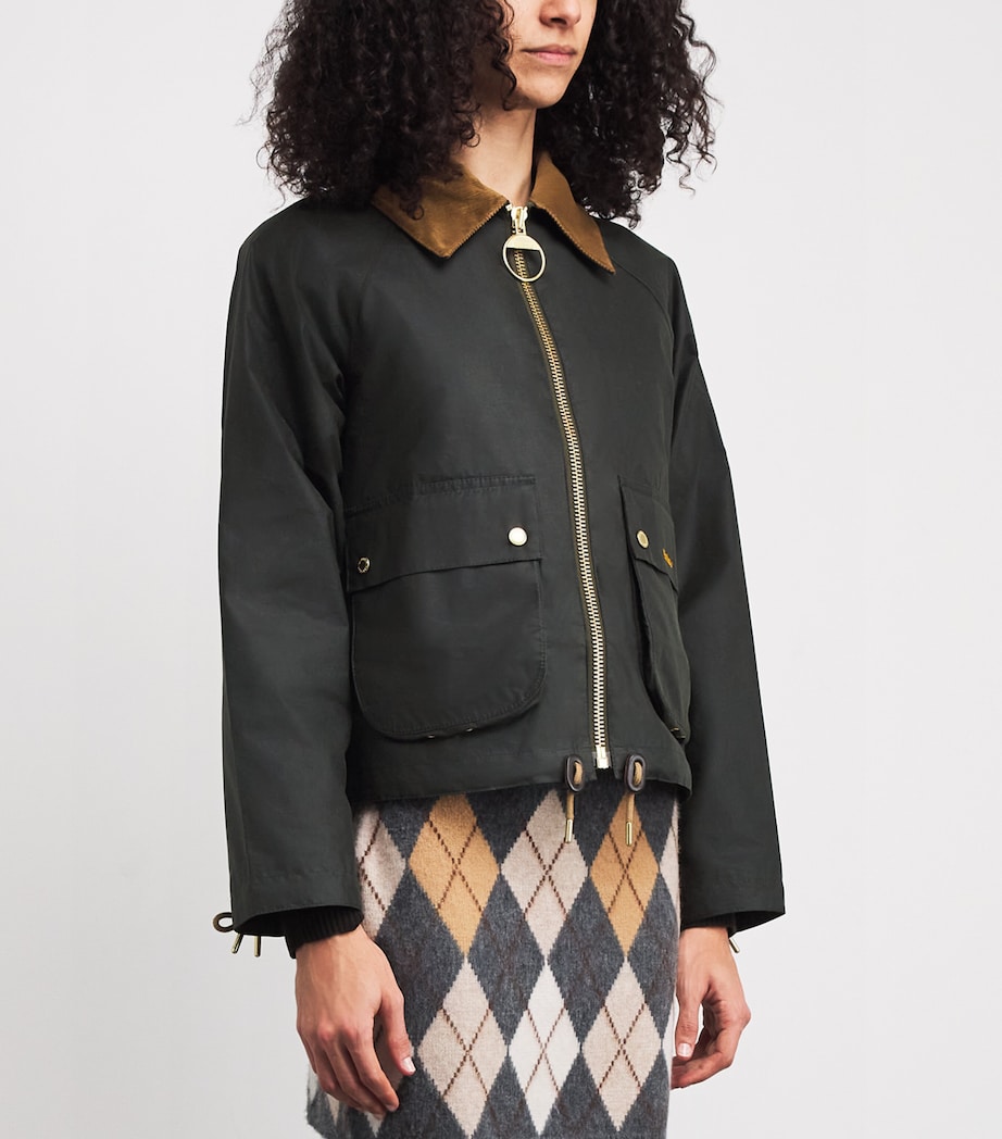 Waxed Marron Jacket FERN/ANCIENT Image 3