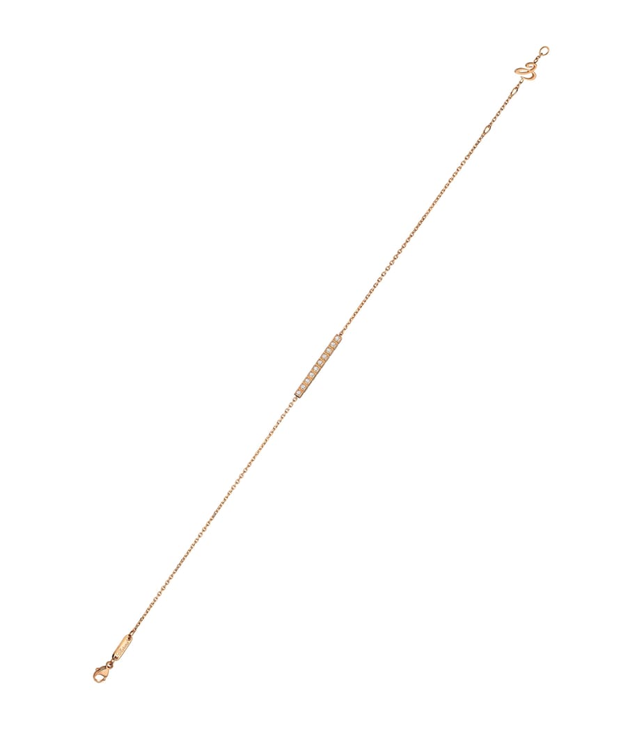 Rose Gold and Diamond Ice Cube Bracelet 18K ROSE GOLD Image 1