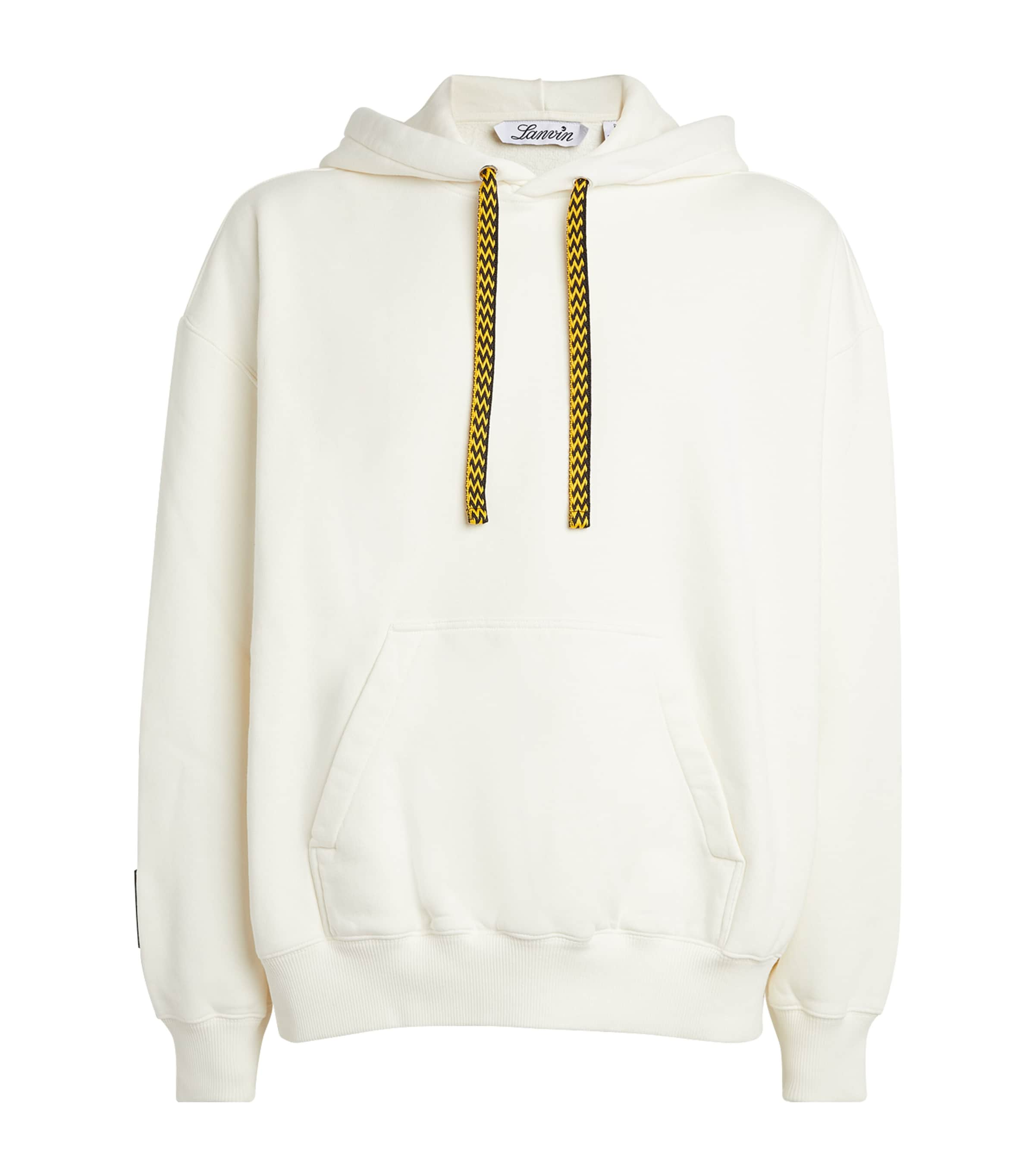 Shop Lanvin Oversized Curb Hoodie In White