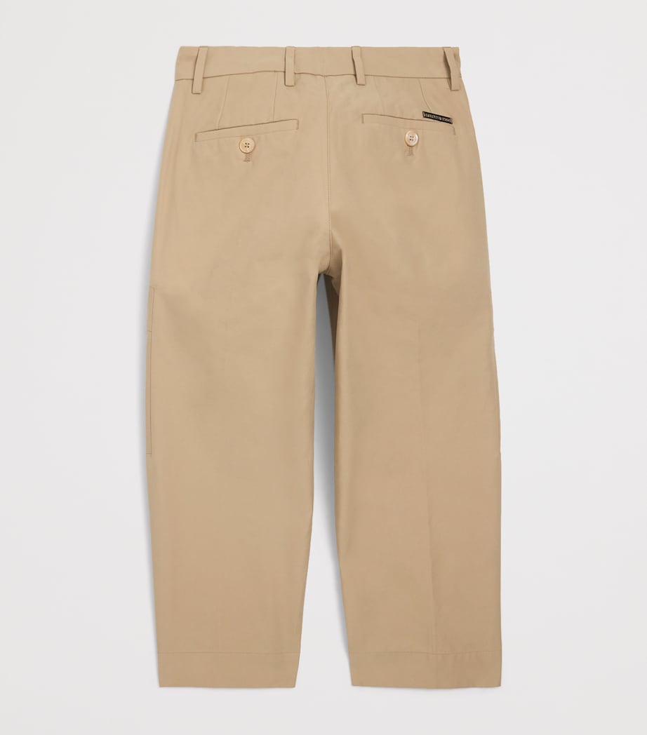 Stefano Ricci Kids Cotton-Blend Cargo Trousers (4-16 Years) Image 2