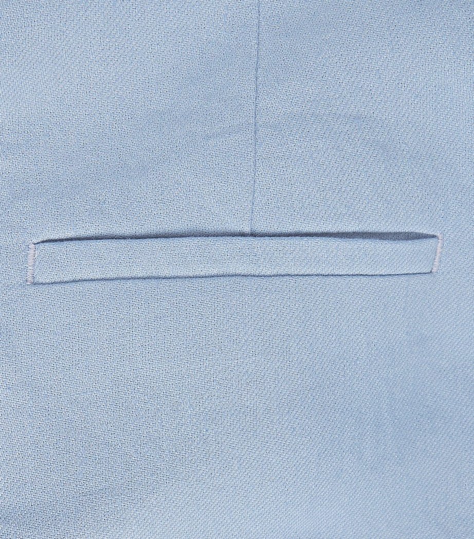 Nanushka Womens Linen-Blend Hettie Trousers Light Blue Image 6
