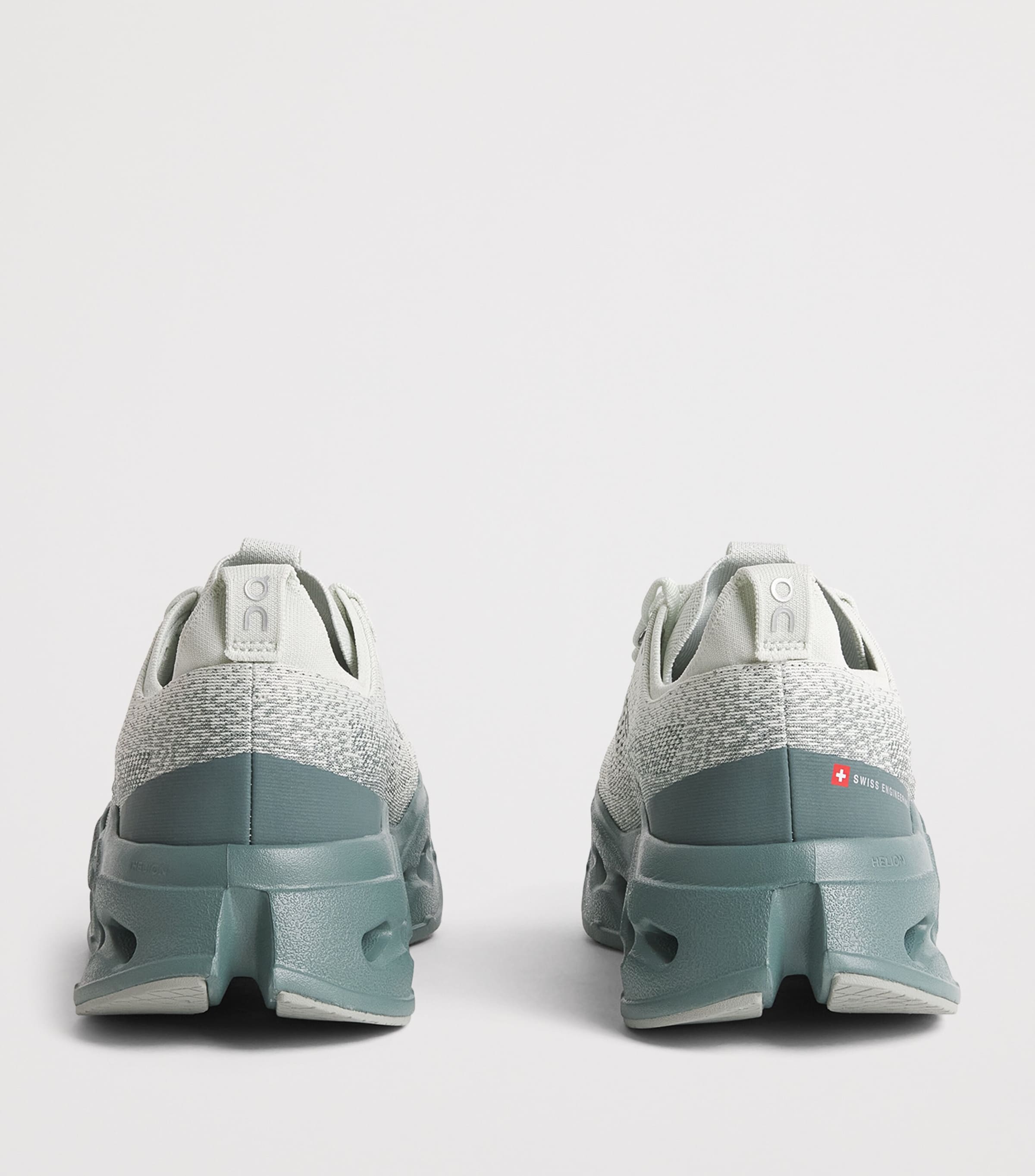 On Mens Cloudsurfer Max Trainers Iceberg | Olive Image 5