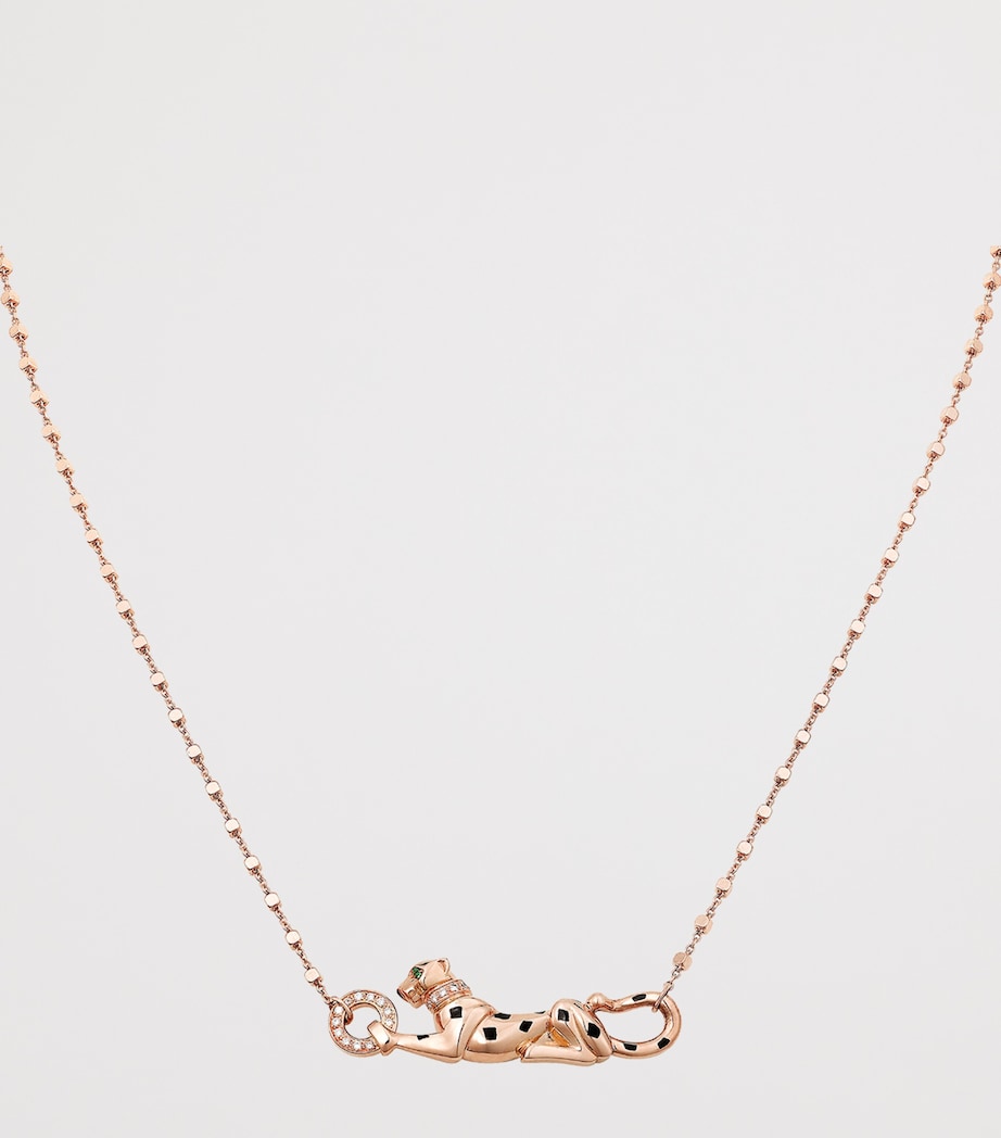 Rose Gold, Diamond and Tsavorite Panthère de Cartier Necklace ROSE GOLD Image 3