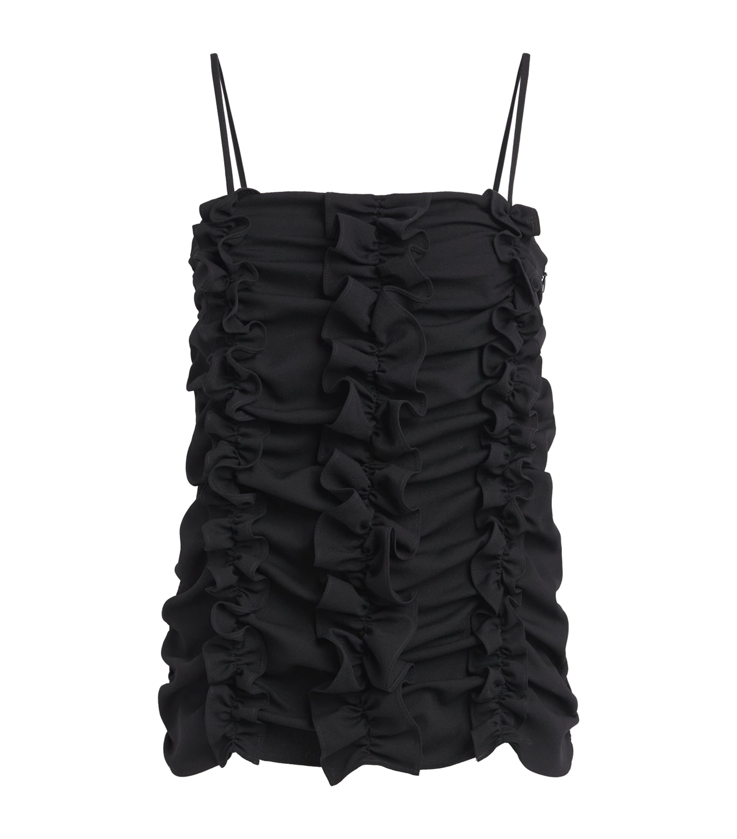 BITE Studios Womens Organic Wool Ruched Top Black Image 1