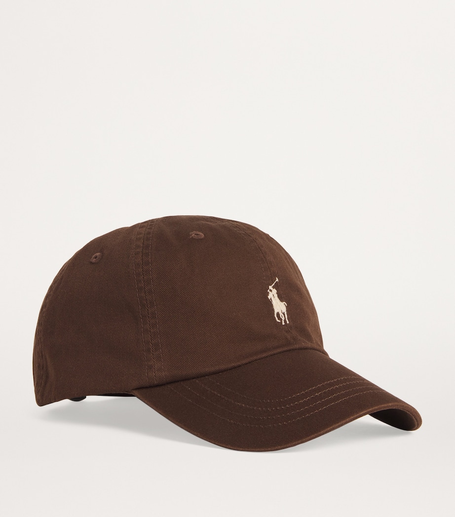 Polo Ralph Lauren Cotton Polo Pony Baseball Cap Brown Image 2