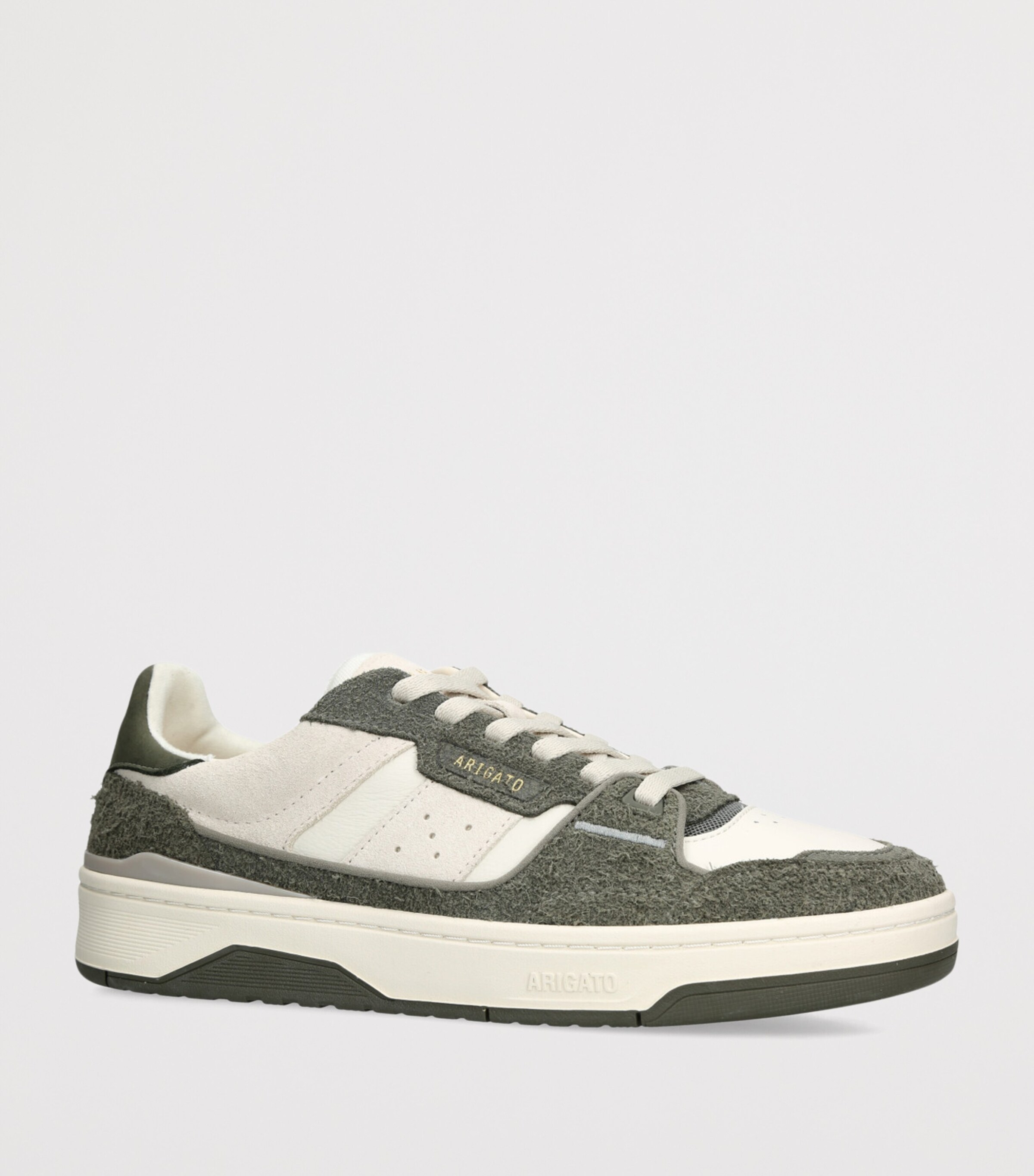 Axel Arigato Suede Clay Low-Top Sneakers Green Comb Image 3