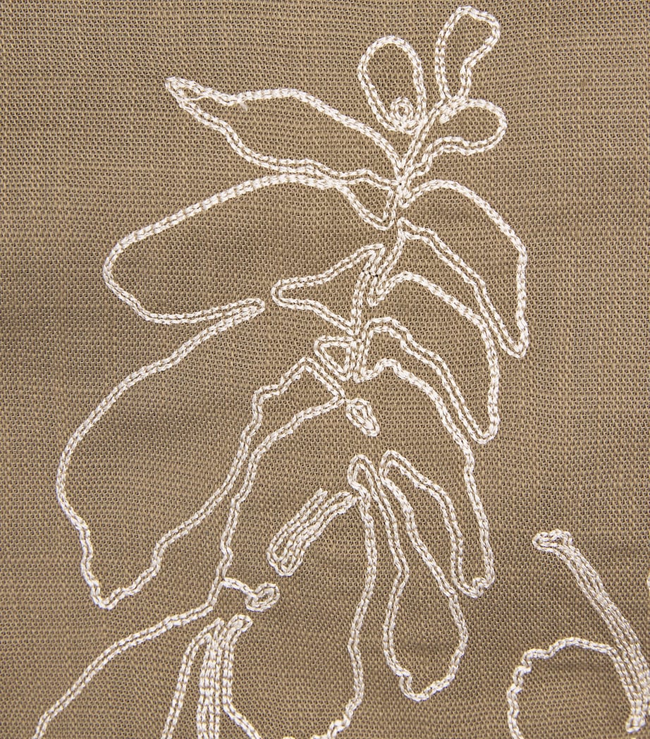 Samsøe Samsøe Mens Embroidered Saoscar Shirt Dusky Green Image 6