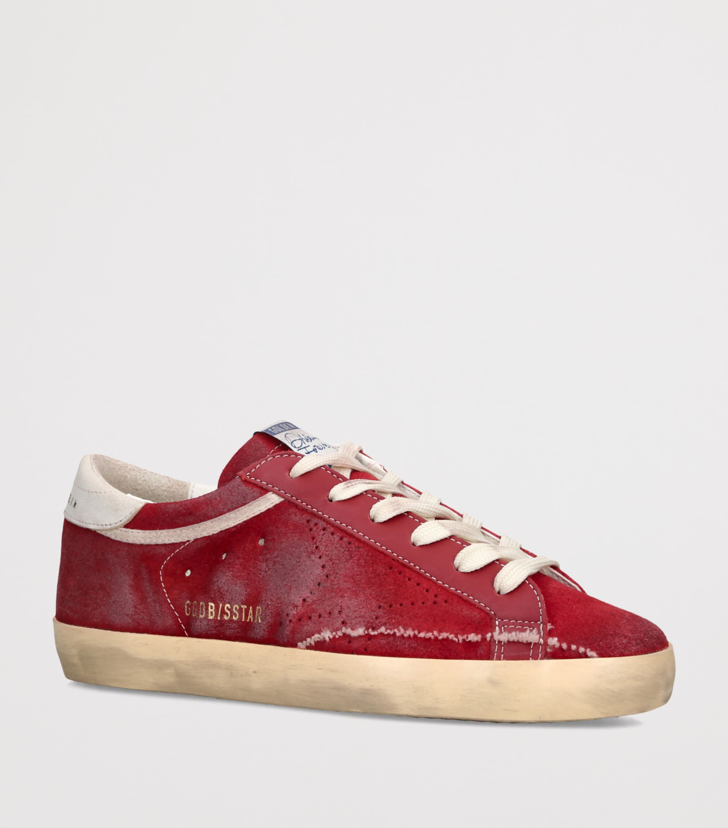 Golden Goose Suede Superstar Sneakers Red/other Image 2