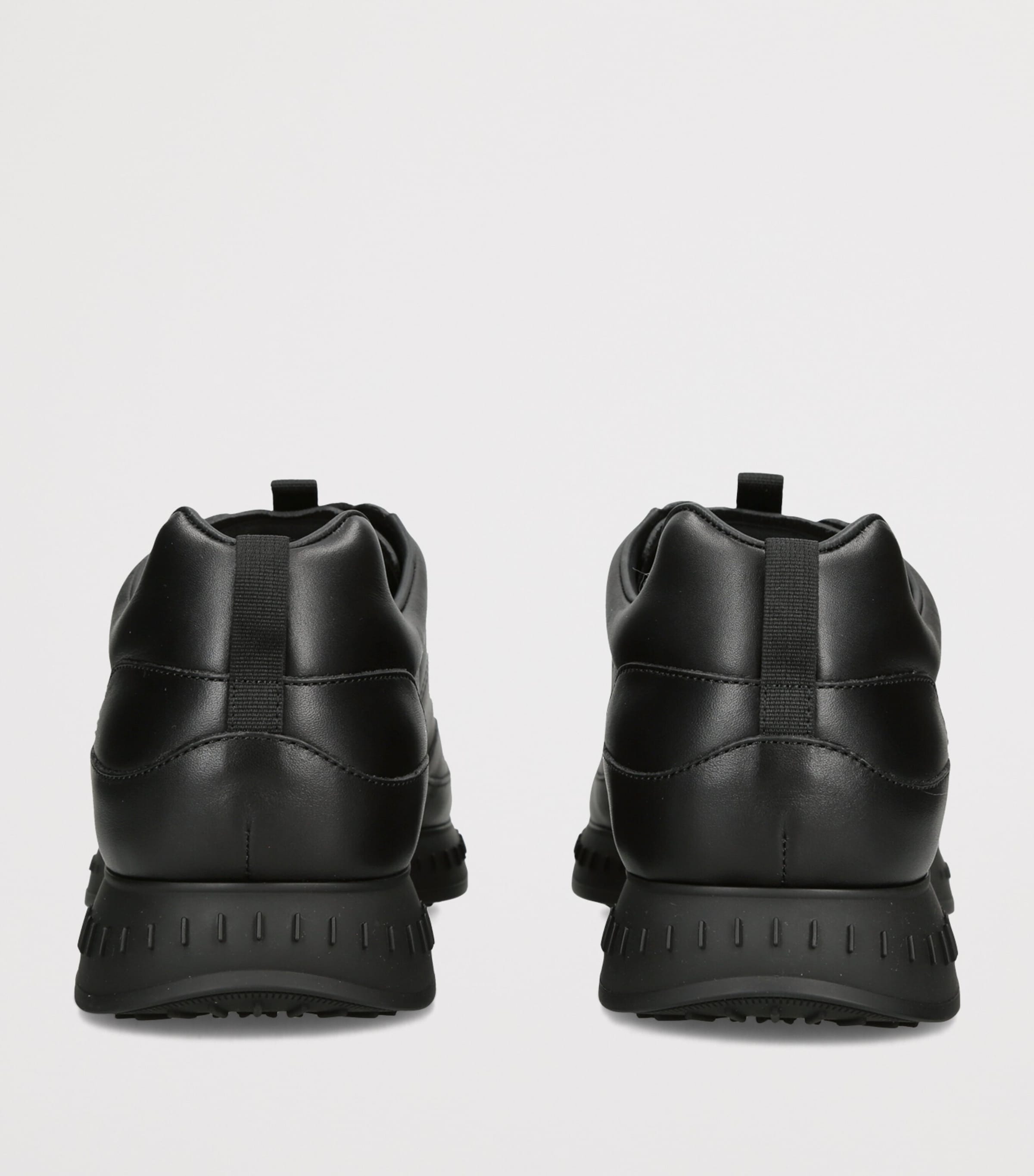 John Lobb Leather Stream Laced Sneakers Black Image 4