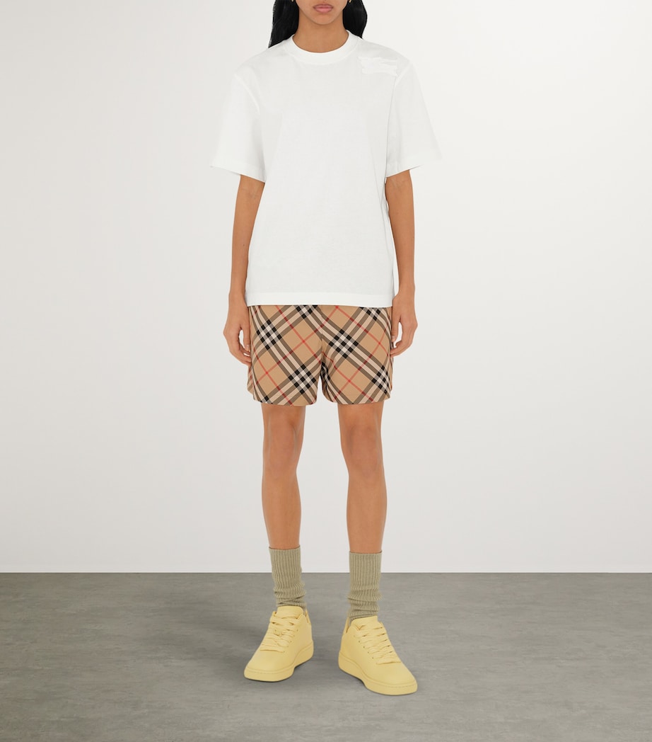 Twill Check Shorts SAND IP CHECK Image 6