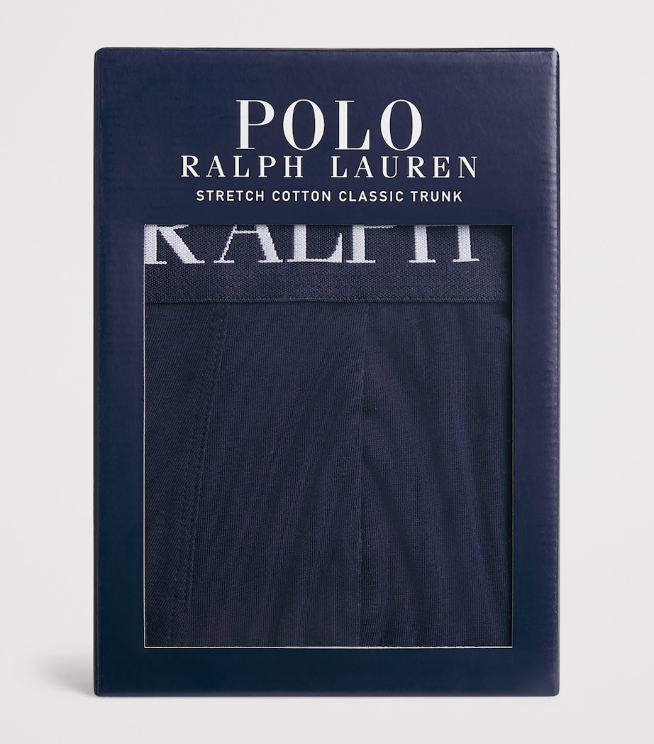 Polo Ralph Lauren Mens Stretch-Cotton Polo Bear Trunks Cruise Navy Bear Image 4