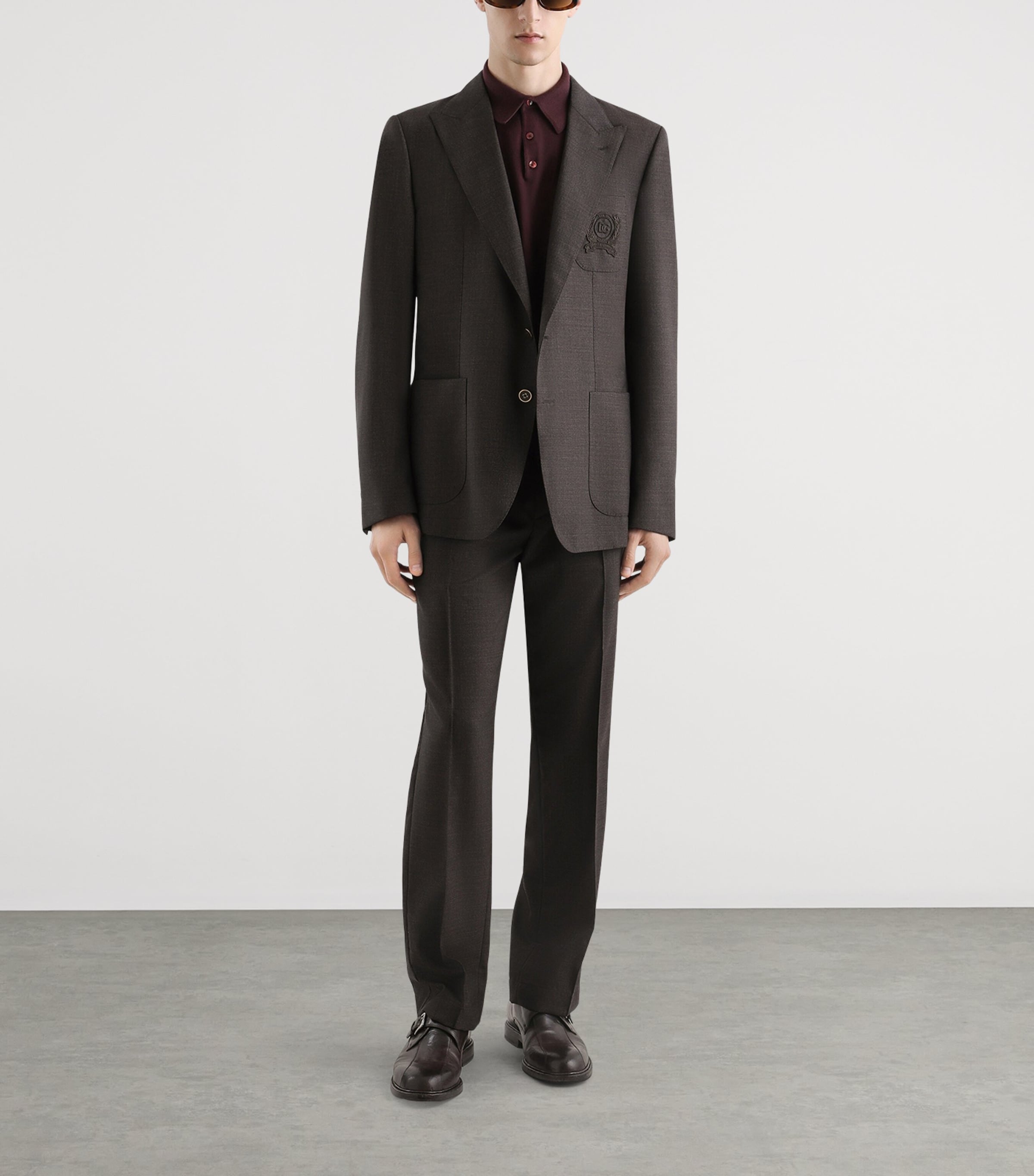 Virgin Wool Drawstring Trousers S8230-WHITE-BEI Image 2