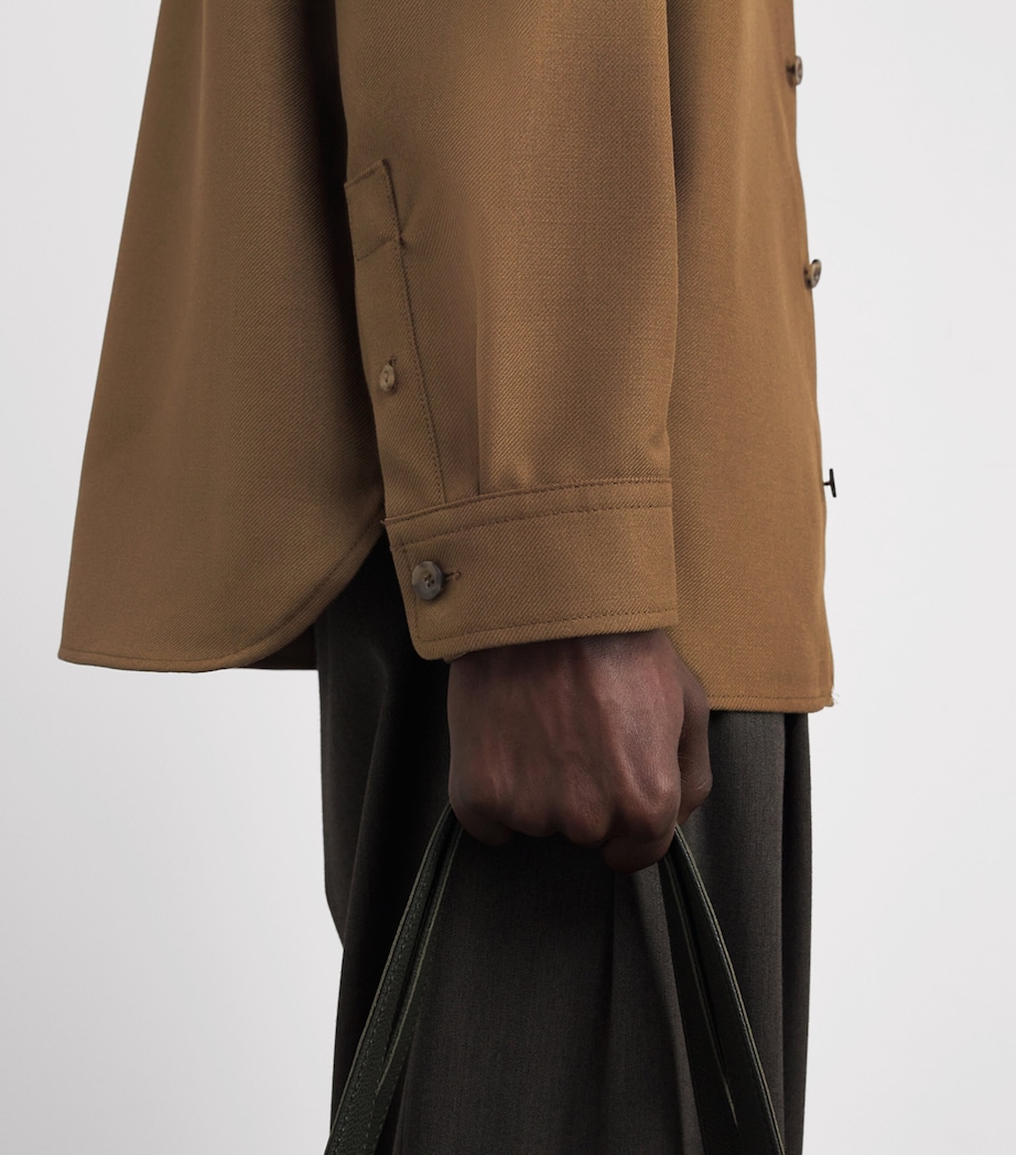 Button-Up Overshirt JAA - KAKI Image 6
