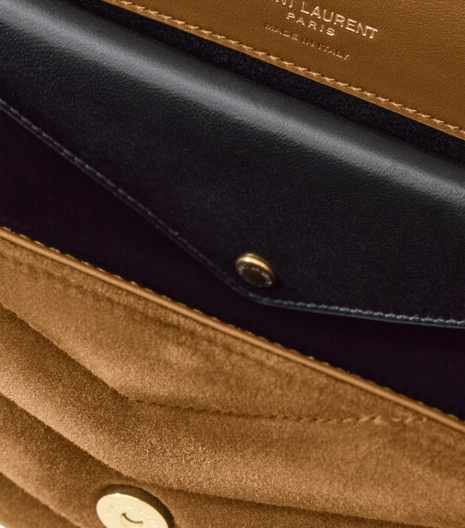 Saint Laurent Small Suede Loulou Shoulder Bag Image 7
