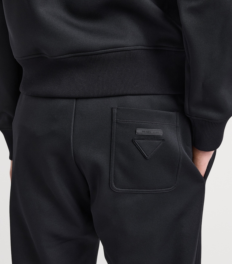 Prada Mens Technical Jersey Sweatpants Black Image 6