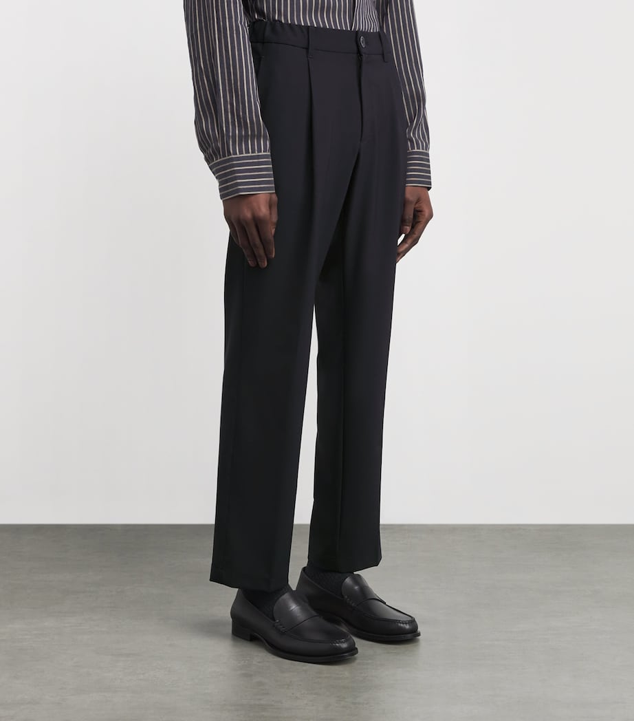 Technical Half-Elasticated Trousers 9200 BLU Image 3