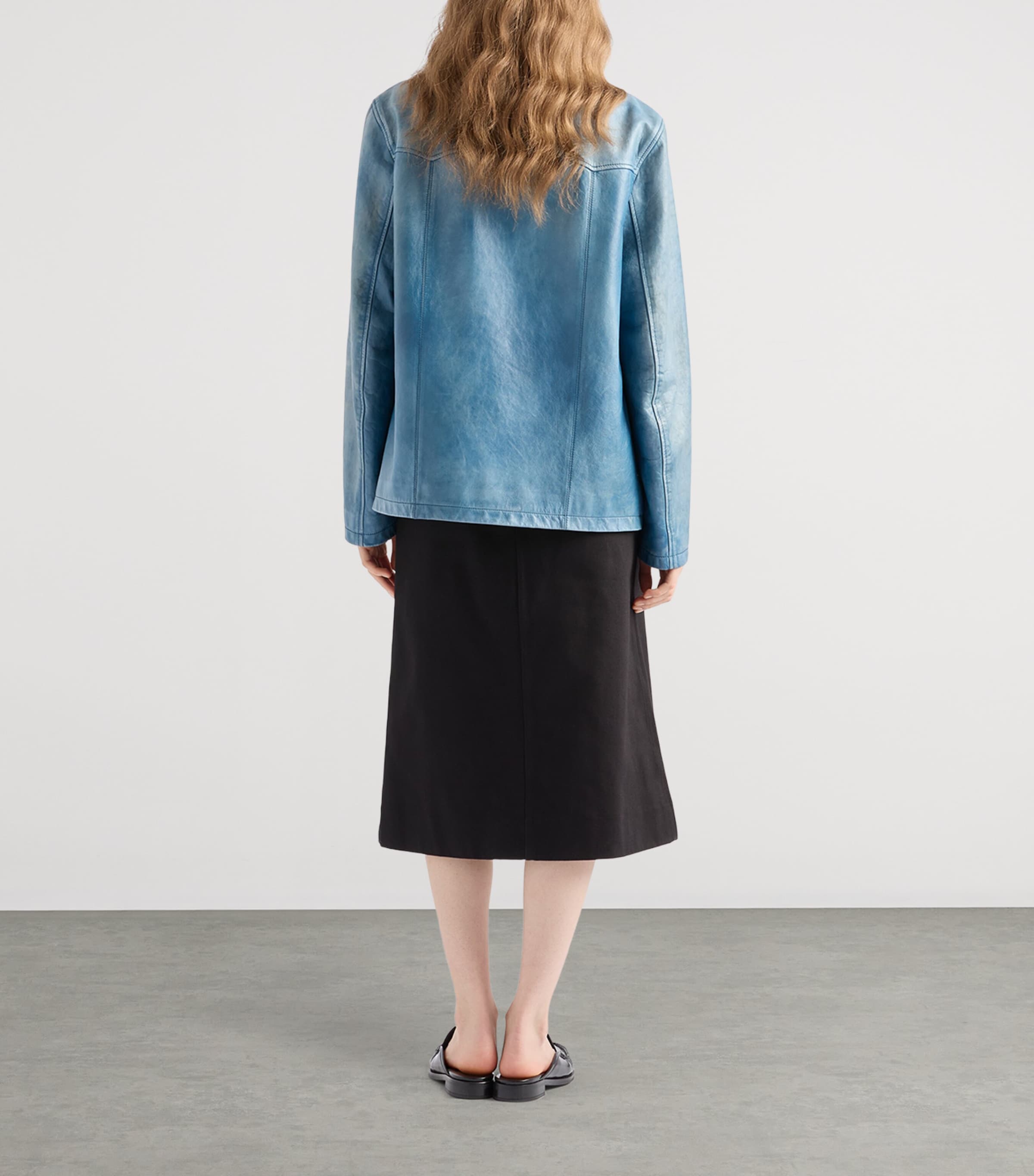 Prada Womens Nappa Leather Jacket Image 5