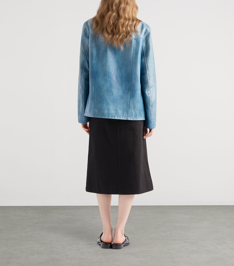 Prada Womens Nappa Leather Jacket Image 5