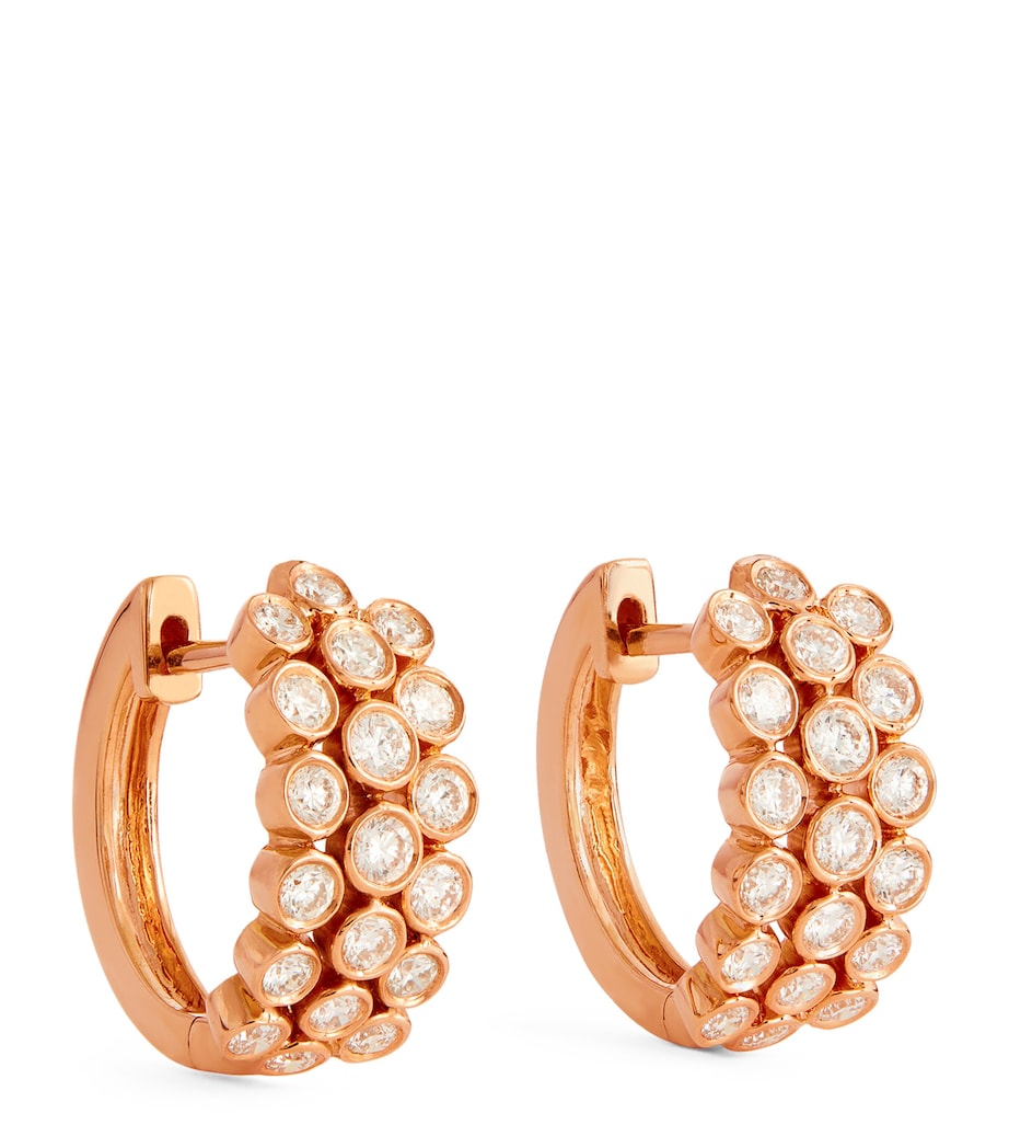 Anita Ko Rose Gold and Diamond Huggy Earrings Rose Gold Image 1