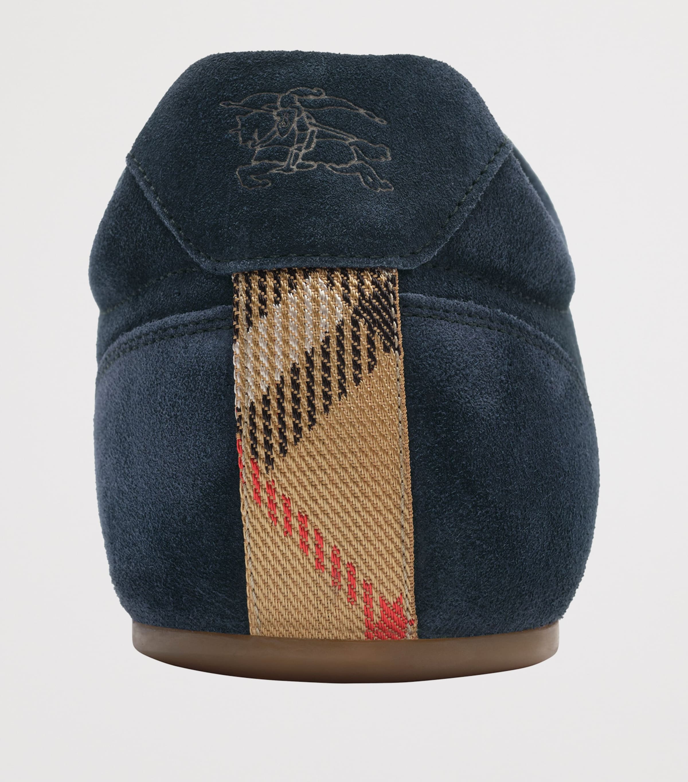 Burberry Suede Knight Runner Sneakers Storm Blue Image 6