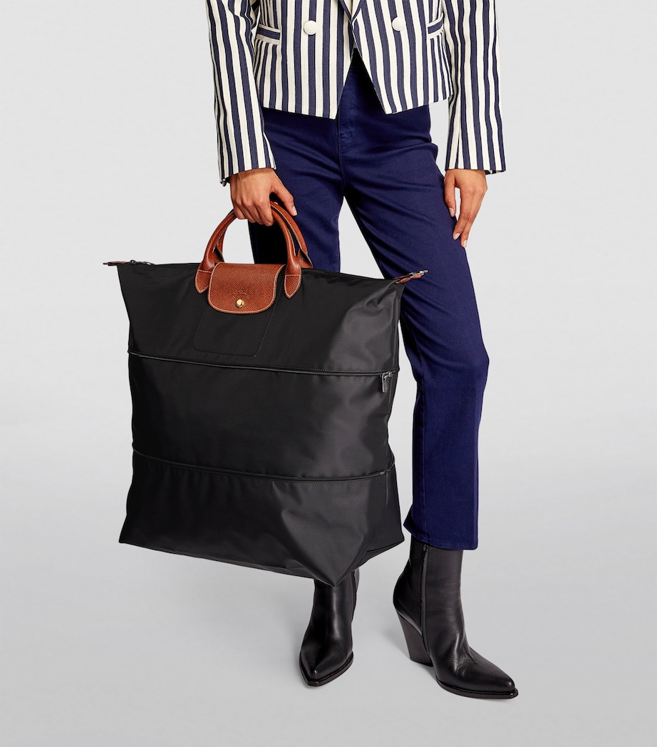 Expandable Le Pliage Original Travel Bag 001 BLACK Image 4
