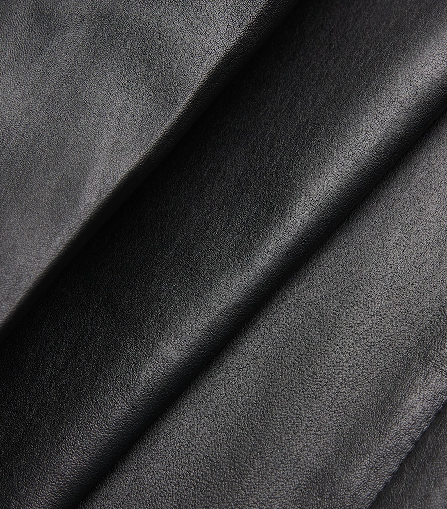 Leather Tafira Flared Trousers BLACK Image 5