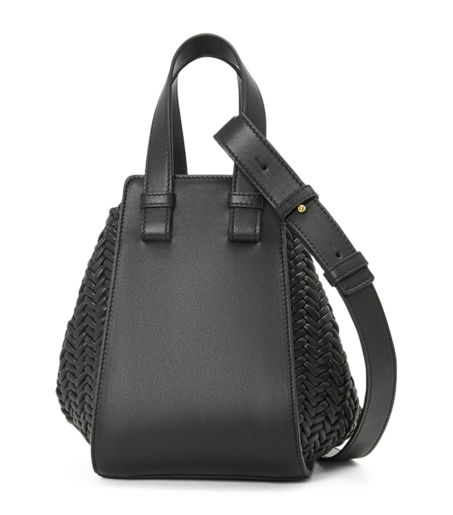 Leather Hammock Top-Handle Bag BLACK Image 1