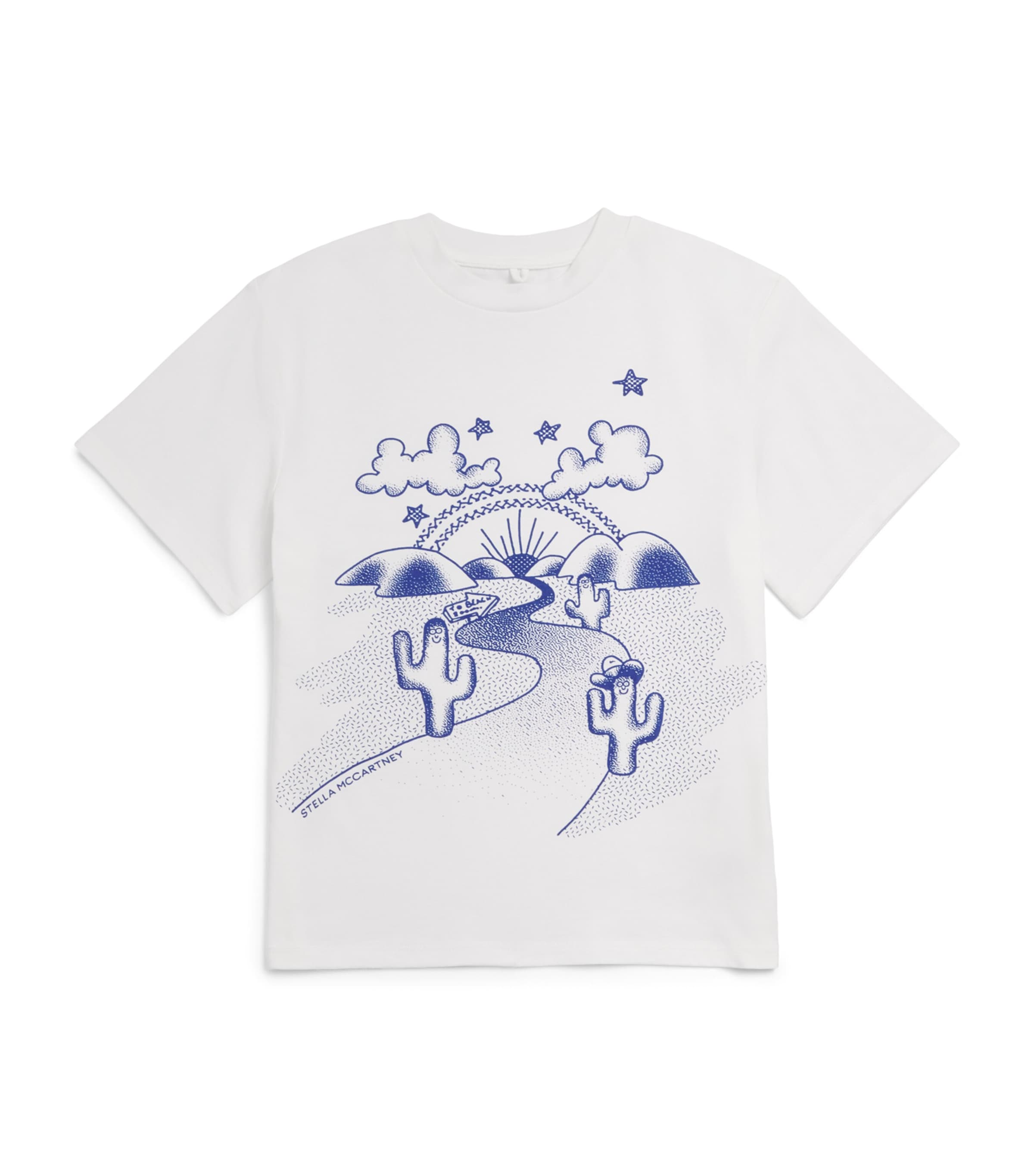 Stella McCartney Kids Cotton Printed T-Shirt (3-14 Years) White Image 1