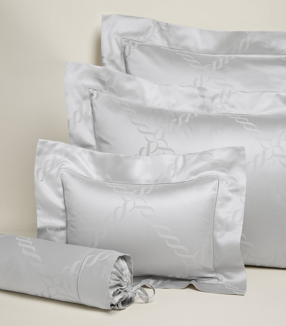 Treccia Square Pillowcase (65cm x 65cm) STERLING Image 2