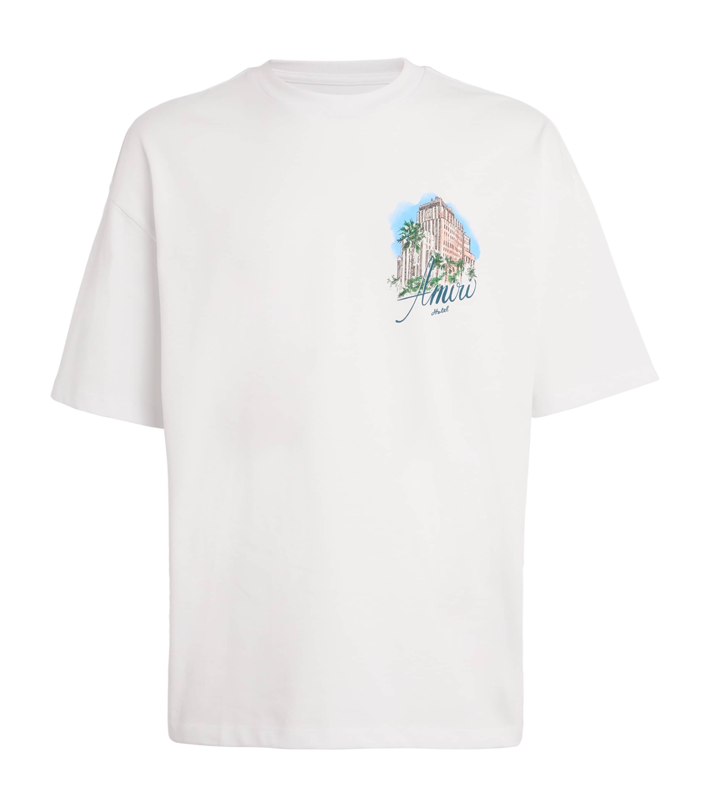 Amiri Graphic-print Drawstring T-shirt In White