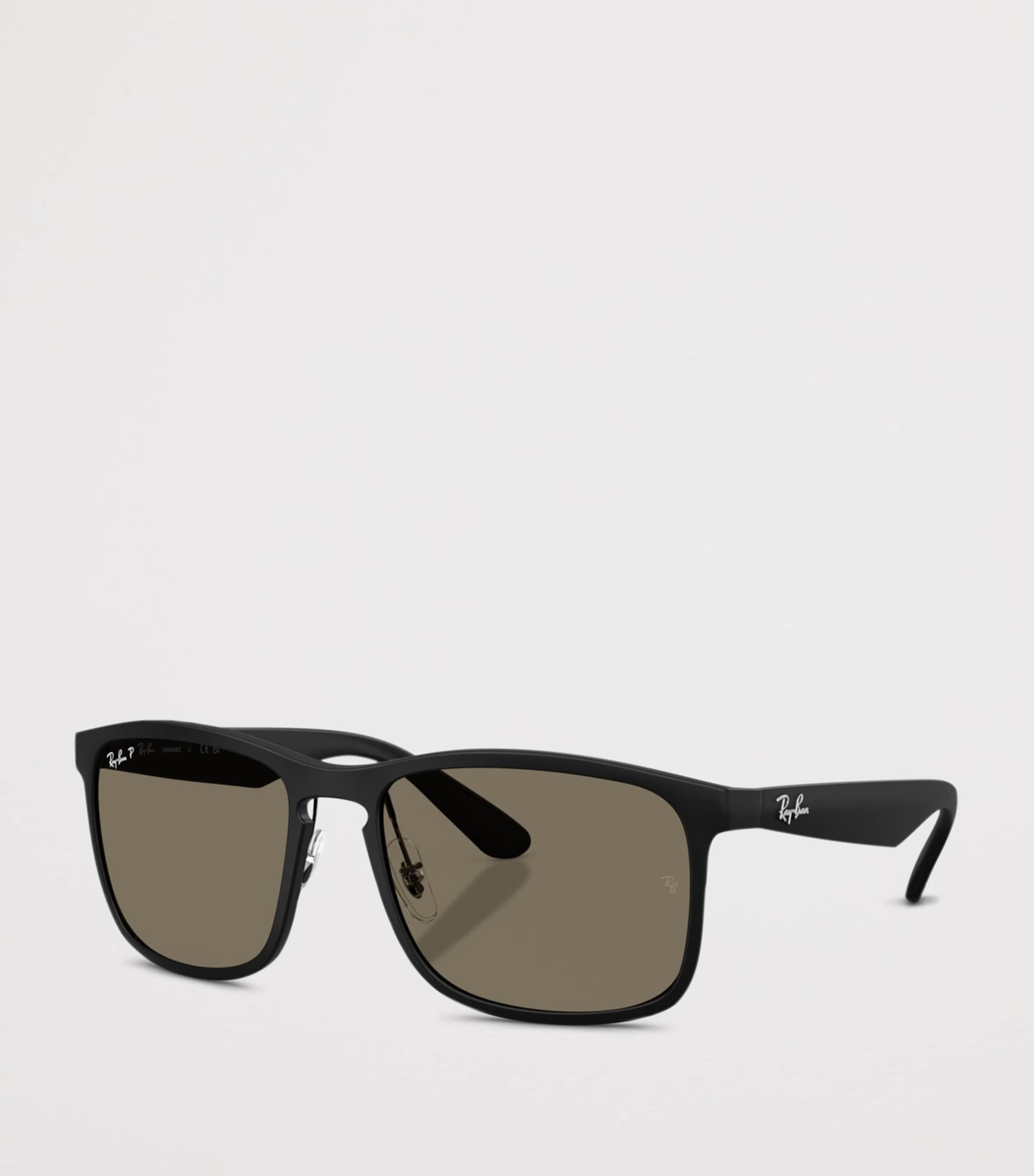 Ray-Ban Square Polarized+ Lenses Sunglasses Black Image 2