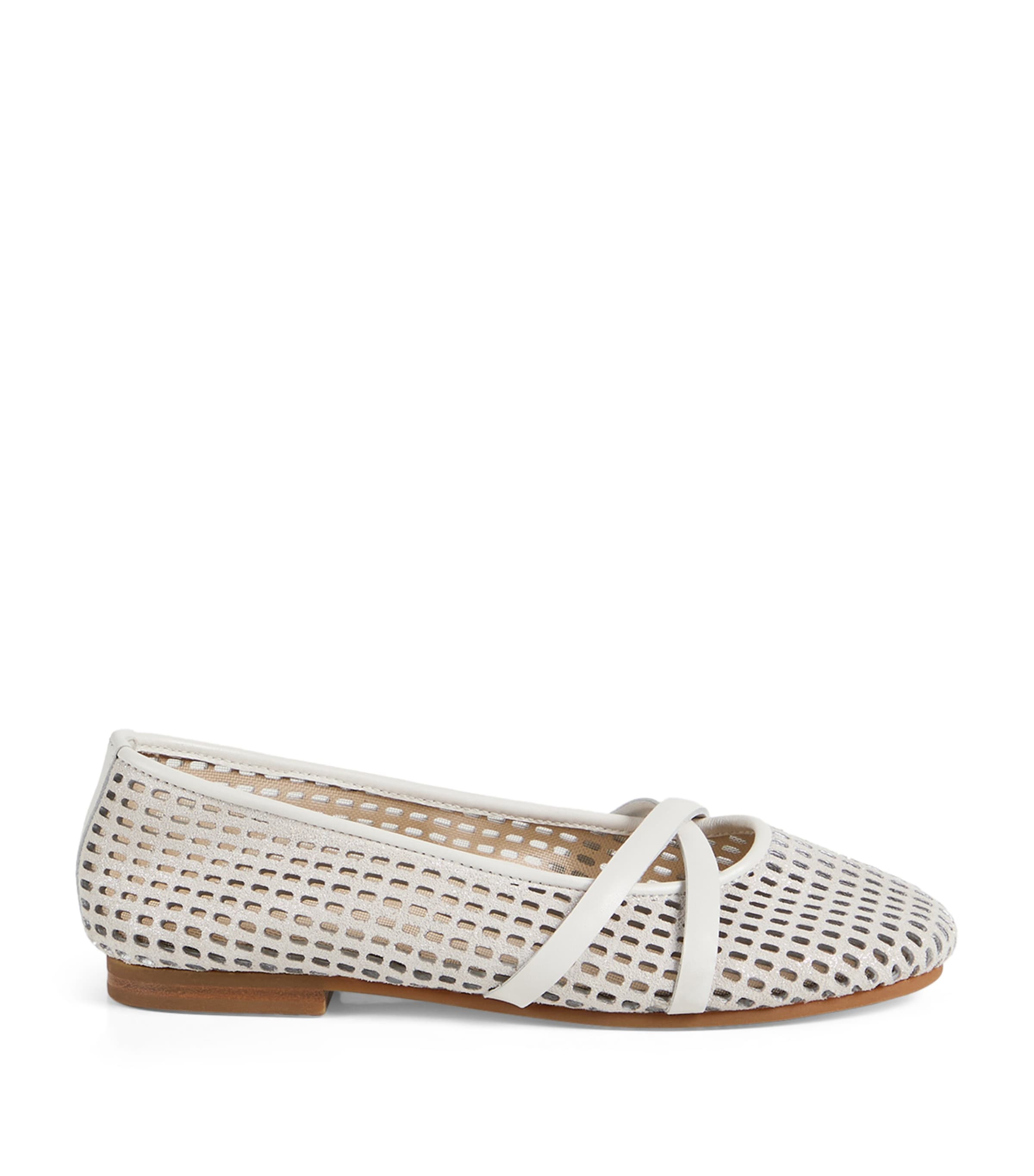 Brunello Cucinelli Kids Mesh Ballet Flats Image 1