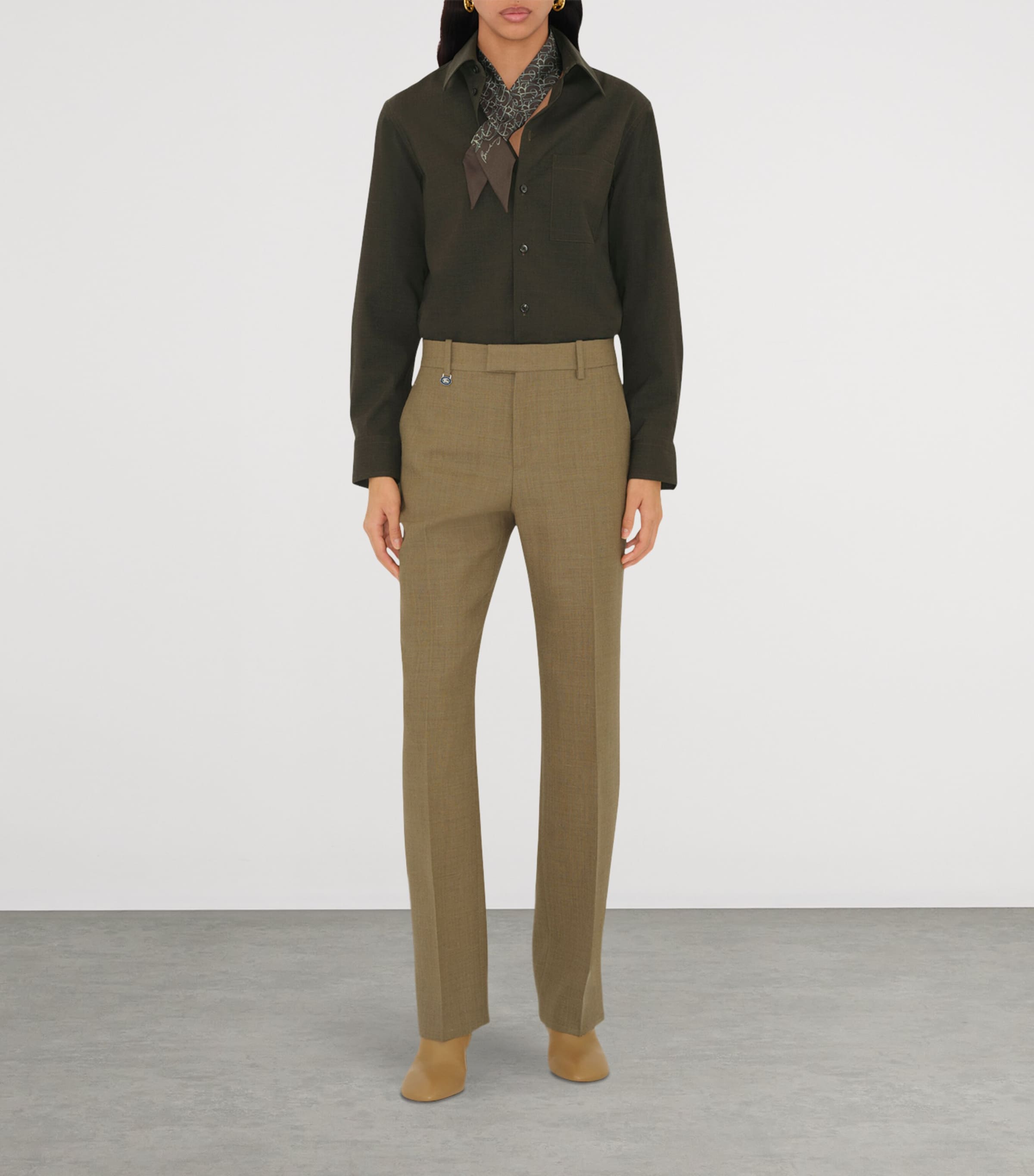 Silk B Charm Skinny Scarf JUNIPER Image 3