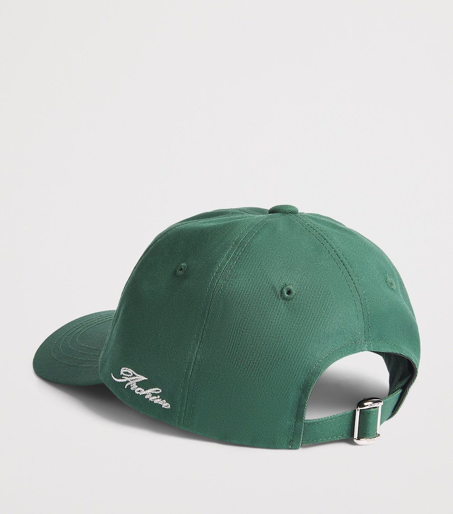 System Cotton Embroidered Logo Cap Green Image 3
