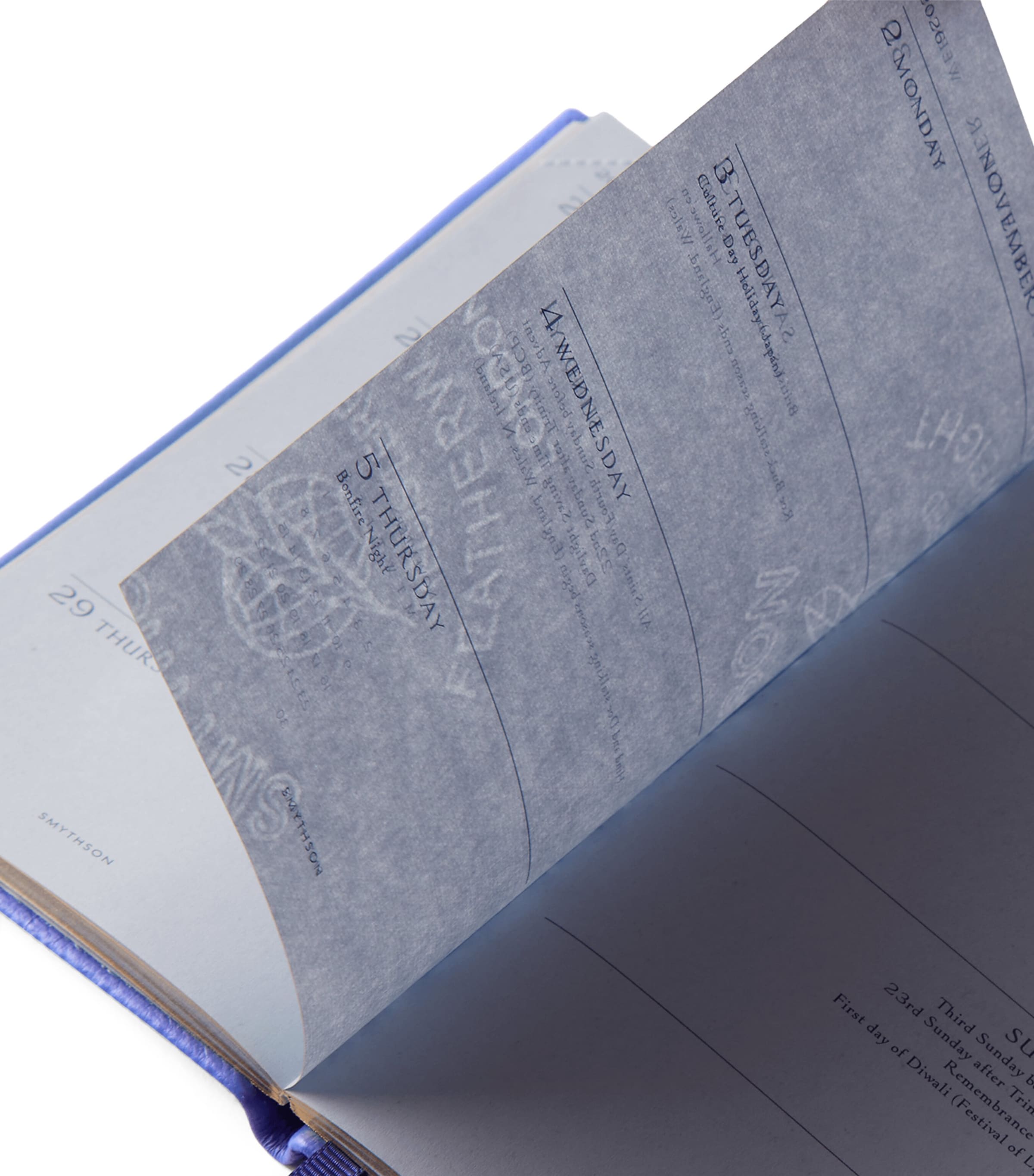 Smythson Leather Panama 2026/27 Diary U Violet Image 3