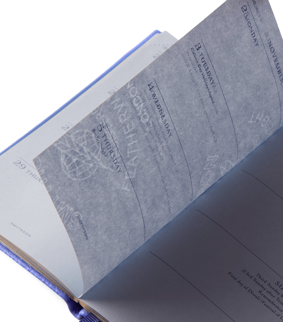 Smythson Leather Panama 2026/27 Diary U Violet Image 3