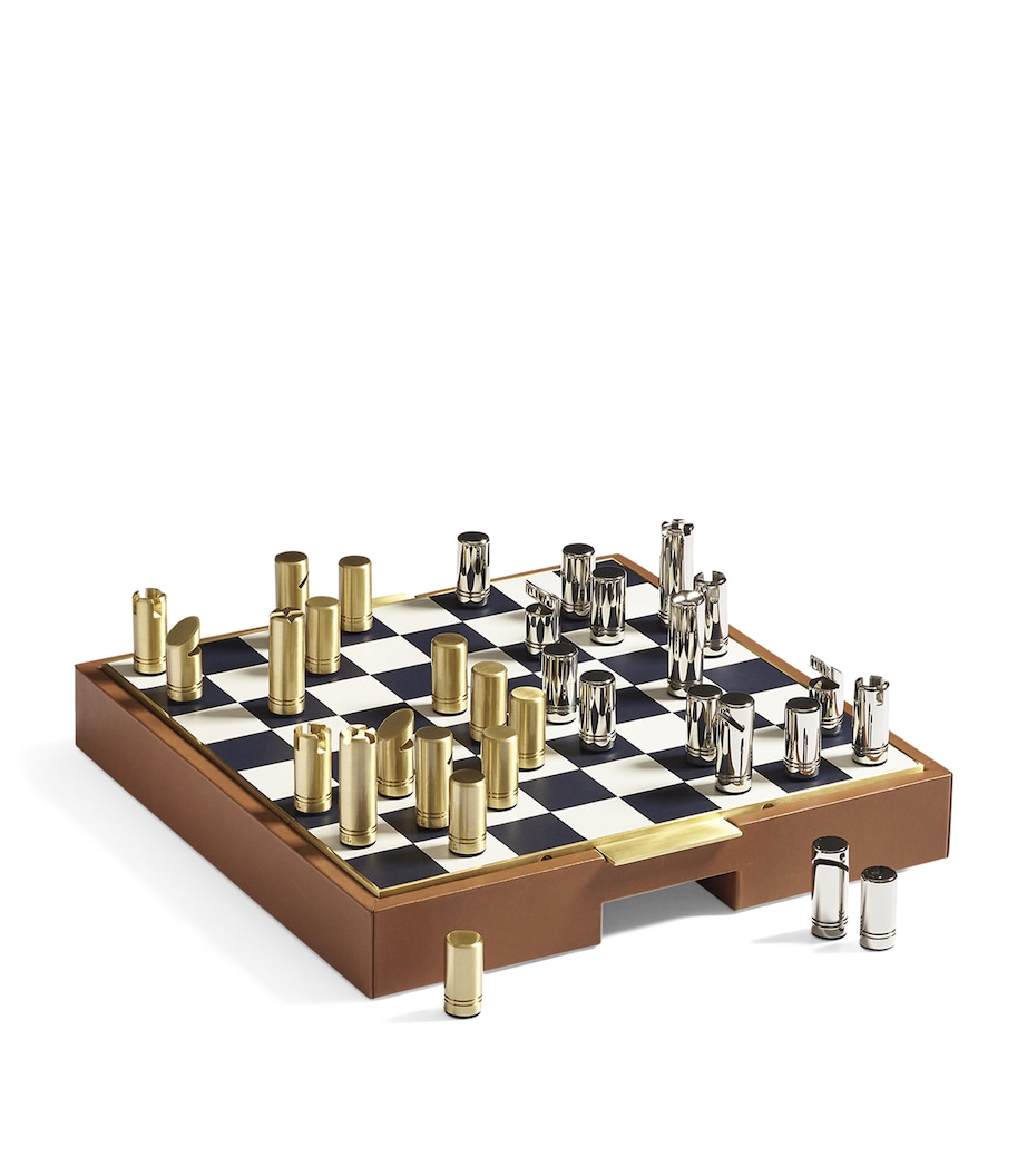 Fowler Chess Set SADDLE MULTI Image 3