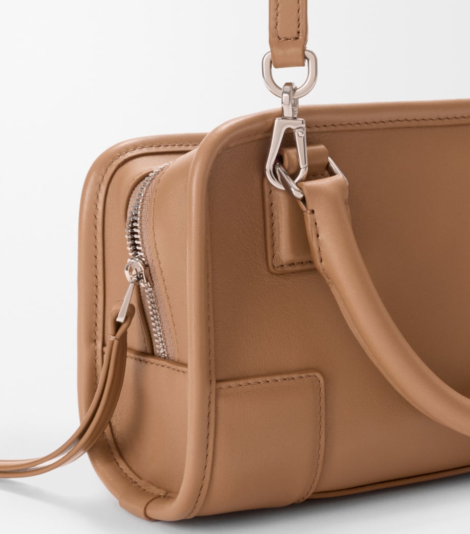 LOEWE Mini Calfskin Amazona 180 Top-Handle Bag Mocha Image 12