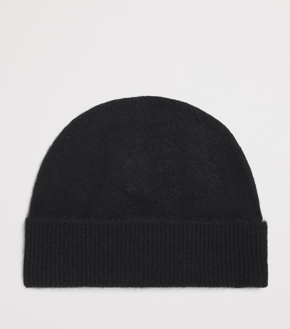 Cashmere Brushed Beanie BLACK Image 2